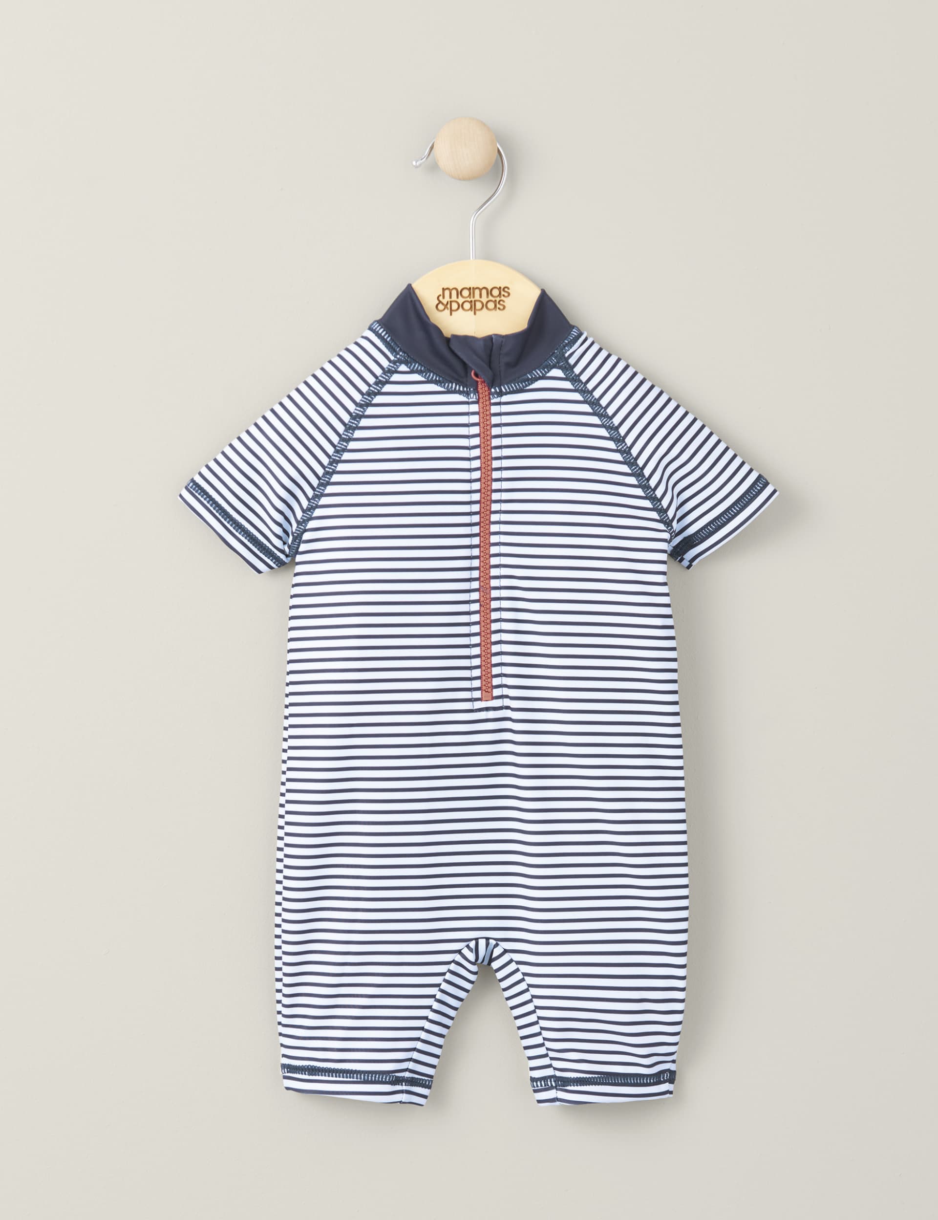 Mamas & Papas Boys Striped All In One (0-3 Yrs) - 3-6 M - Multi, Multi