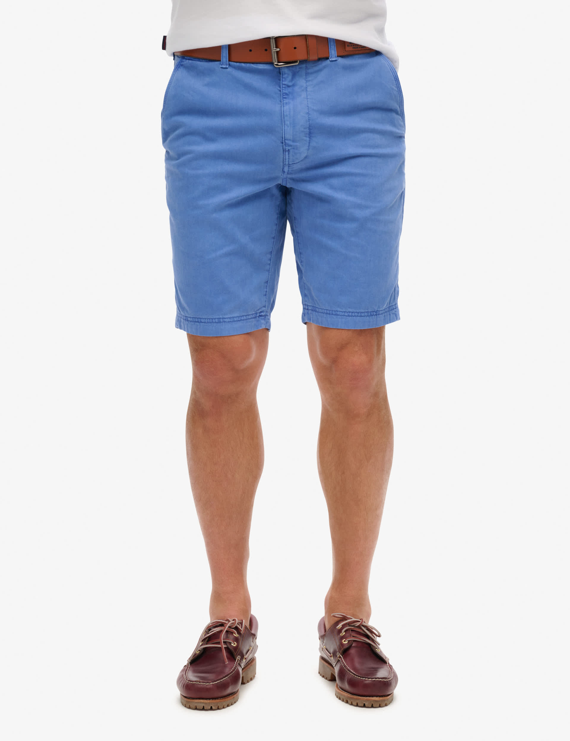 Superdry Men's Cotton Rich Chino Shorts - 32REG - Blue, Beige,Blue,Orange,Dark Grey