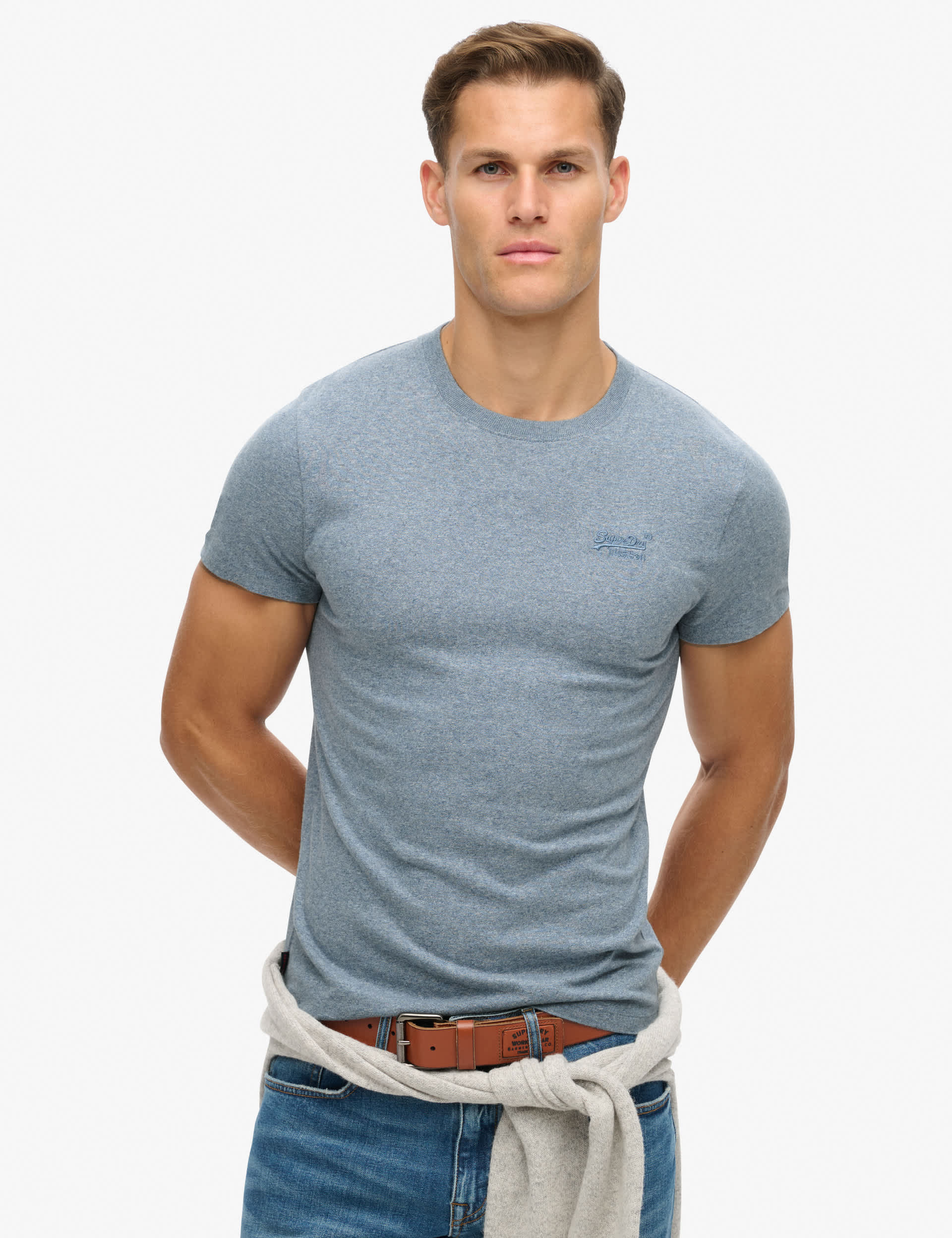 Superdry Men's Cotton T-Shirt - Blue, Green,Blue