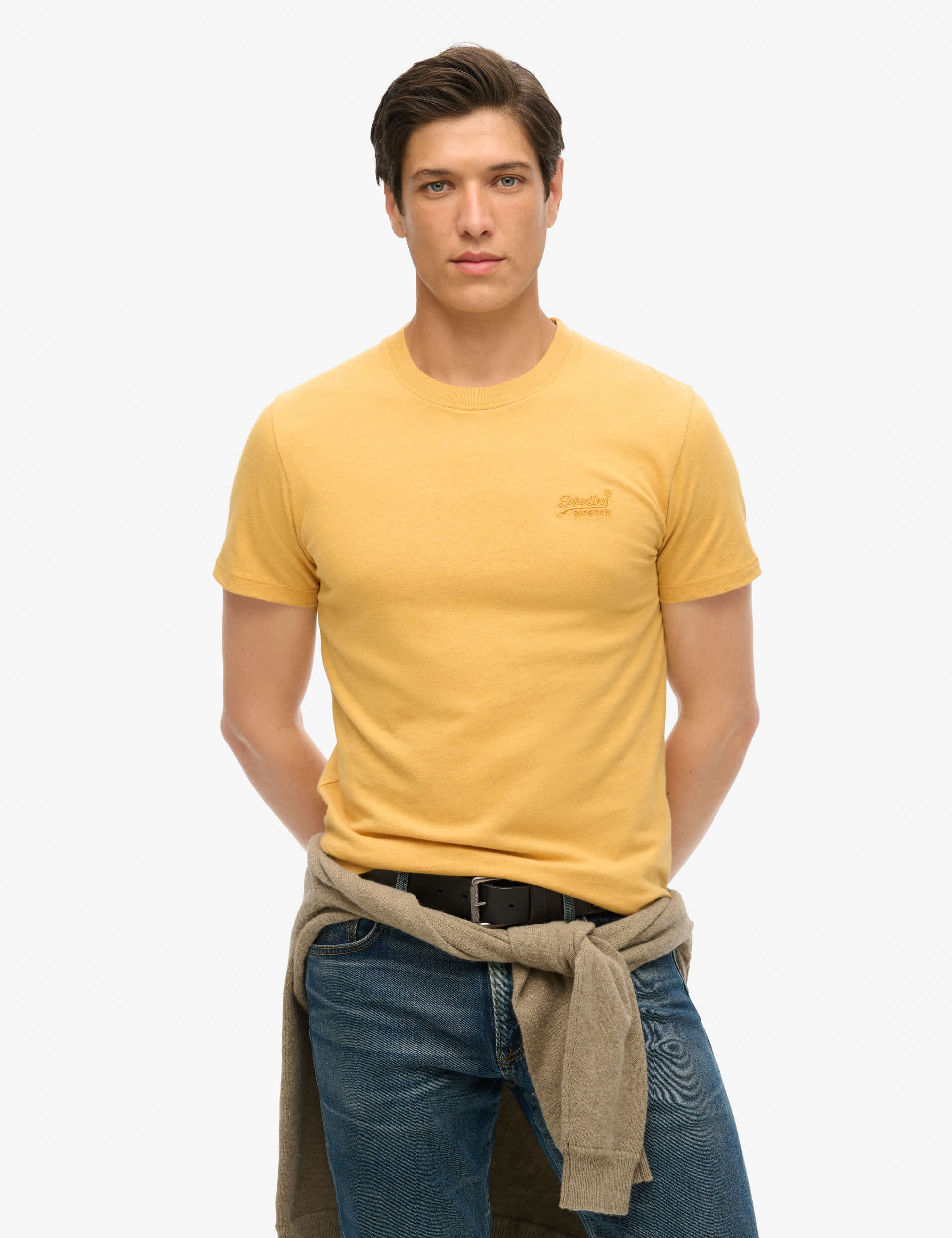 Superdry Men's Organic Cotton T-Shirt - L - Yellow, Purple,Yellow,Green,Blue