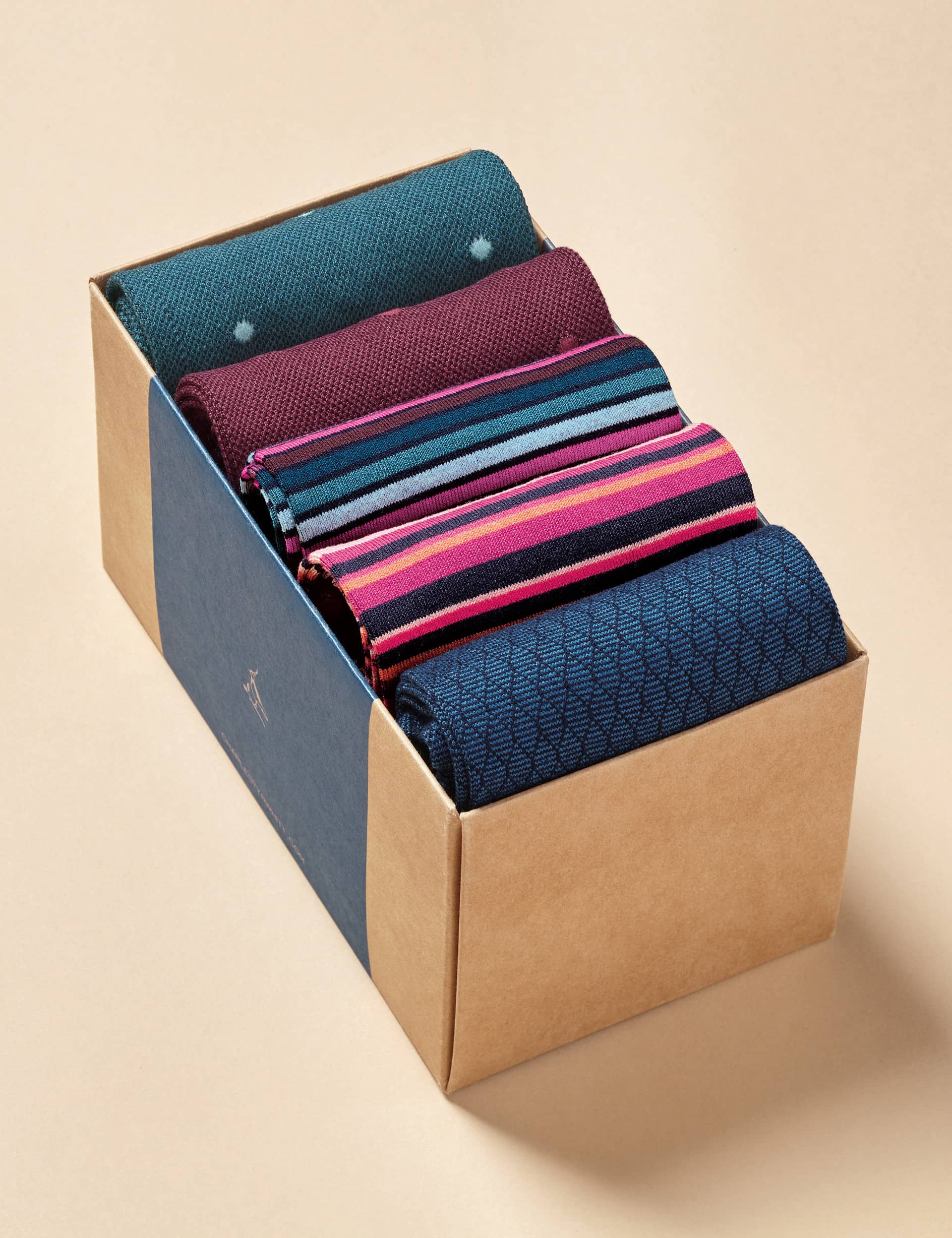 Charles Tyrwhitt Men's Multi Sock Gift Box, Multi