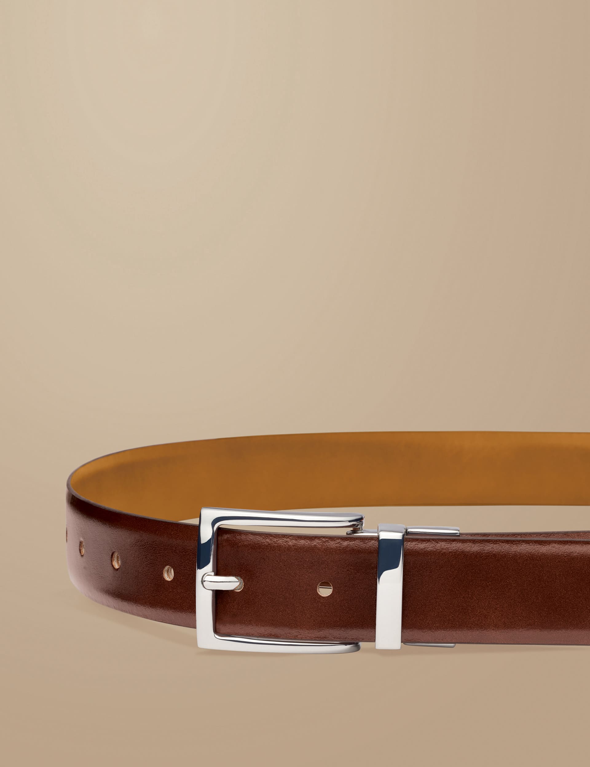 Charles Tyrwhitt Men's Leather Reversible Belt - 34 - Brown Mix, Brown Mix