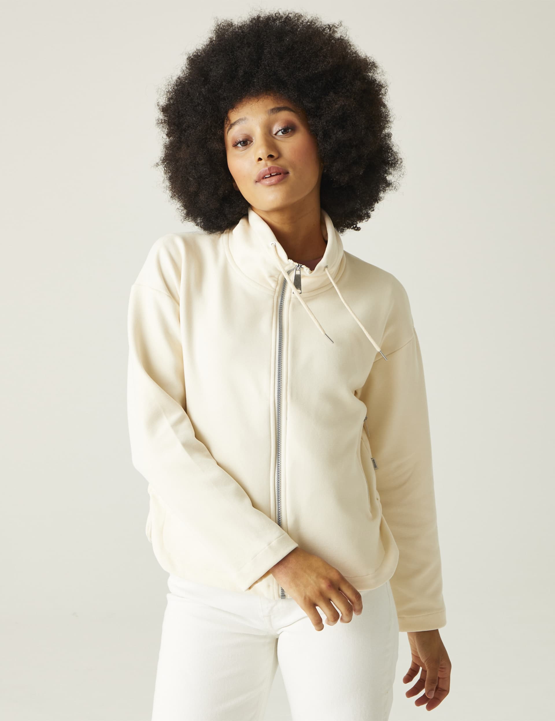 Regatta Women's Ashlynn Funnel Neck Fleece - 14 - Cream, Cream