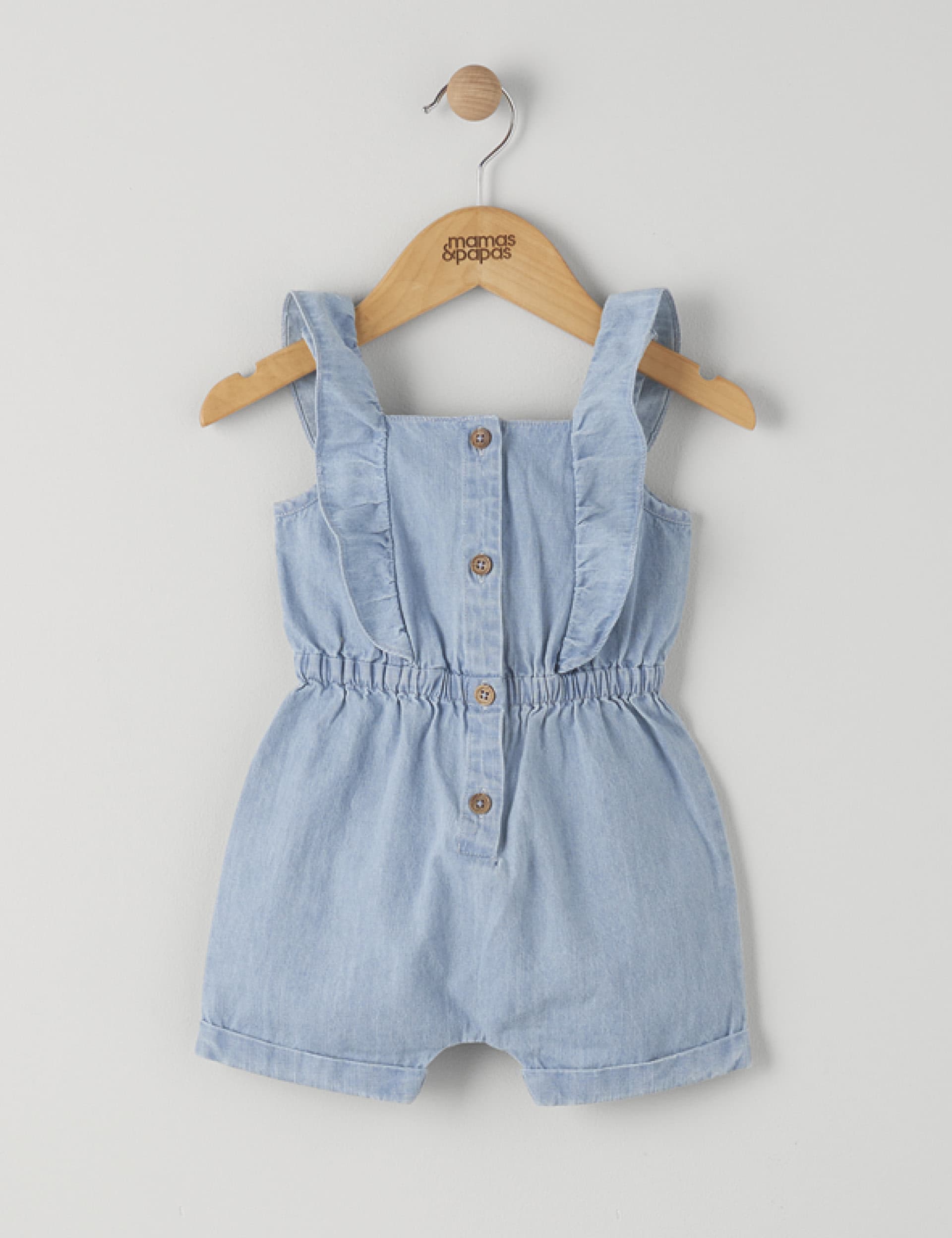 Mamas & Papas Girls Pure Cotton Playsuit (0-3 Yrs)