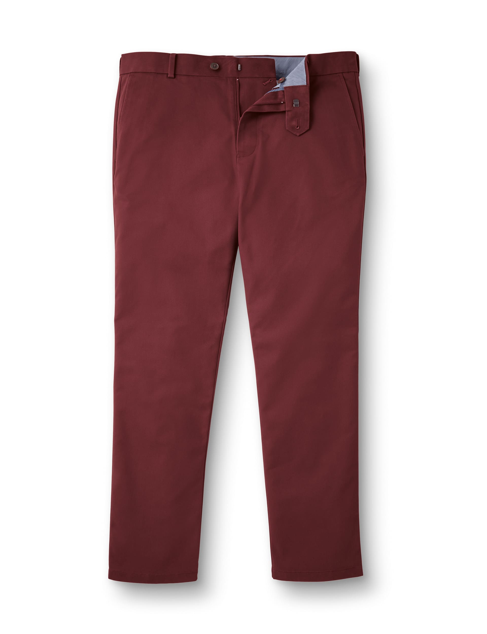 Charles Tyrwhitt Men's Slim Fit Chinos - 34/32 - Dark Red, Dark Red,Forest Green