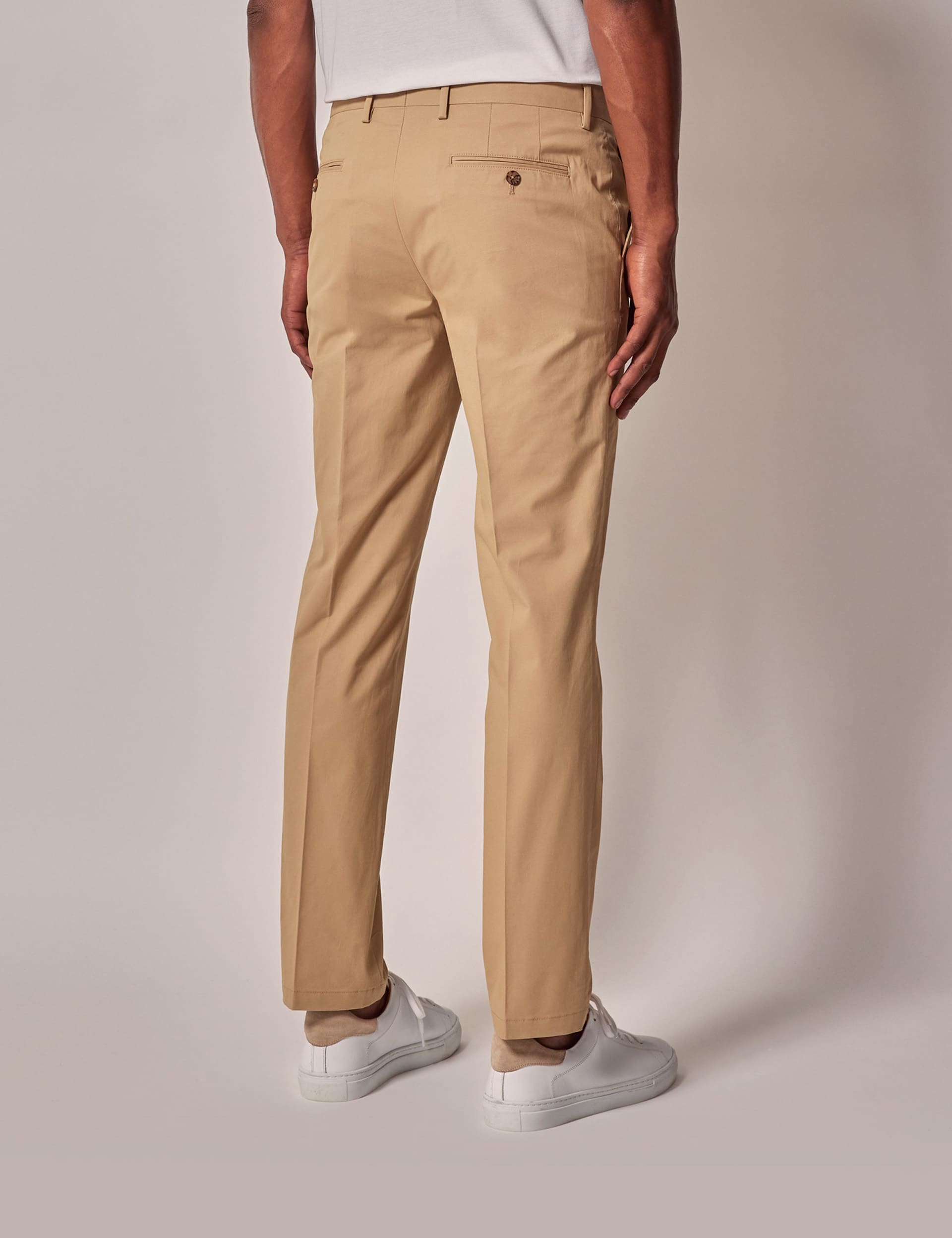 Hawes & Curtis Men's Smart Chino Piece Dye - 38/33 - Sand, Black,Sand,Navy