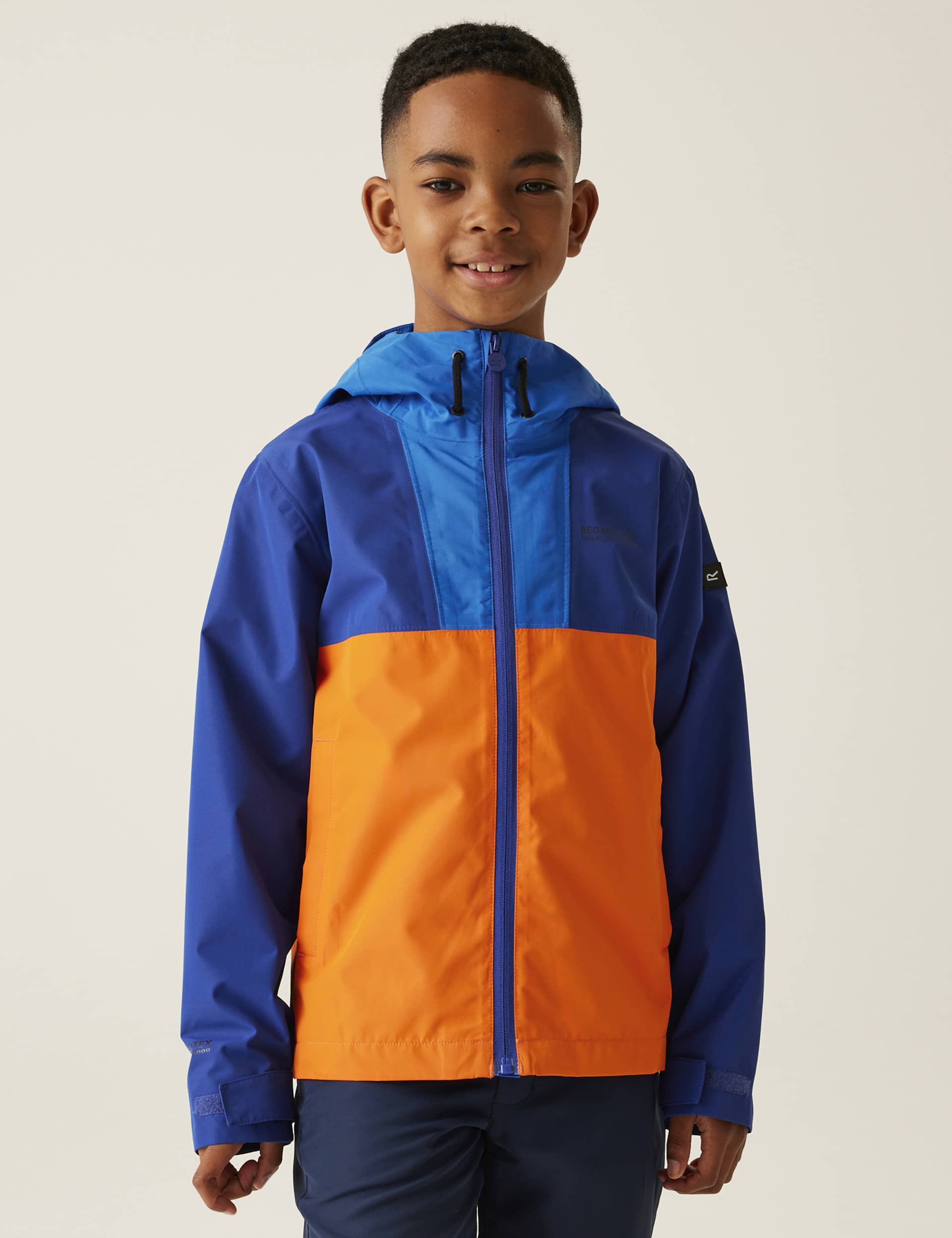 Regatta Boys Hanleigh Colour Block Hooded Jacket (3-14 Yrs)