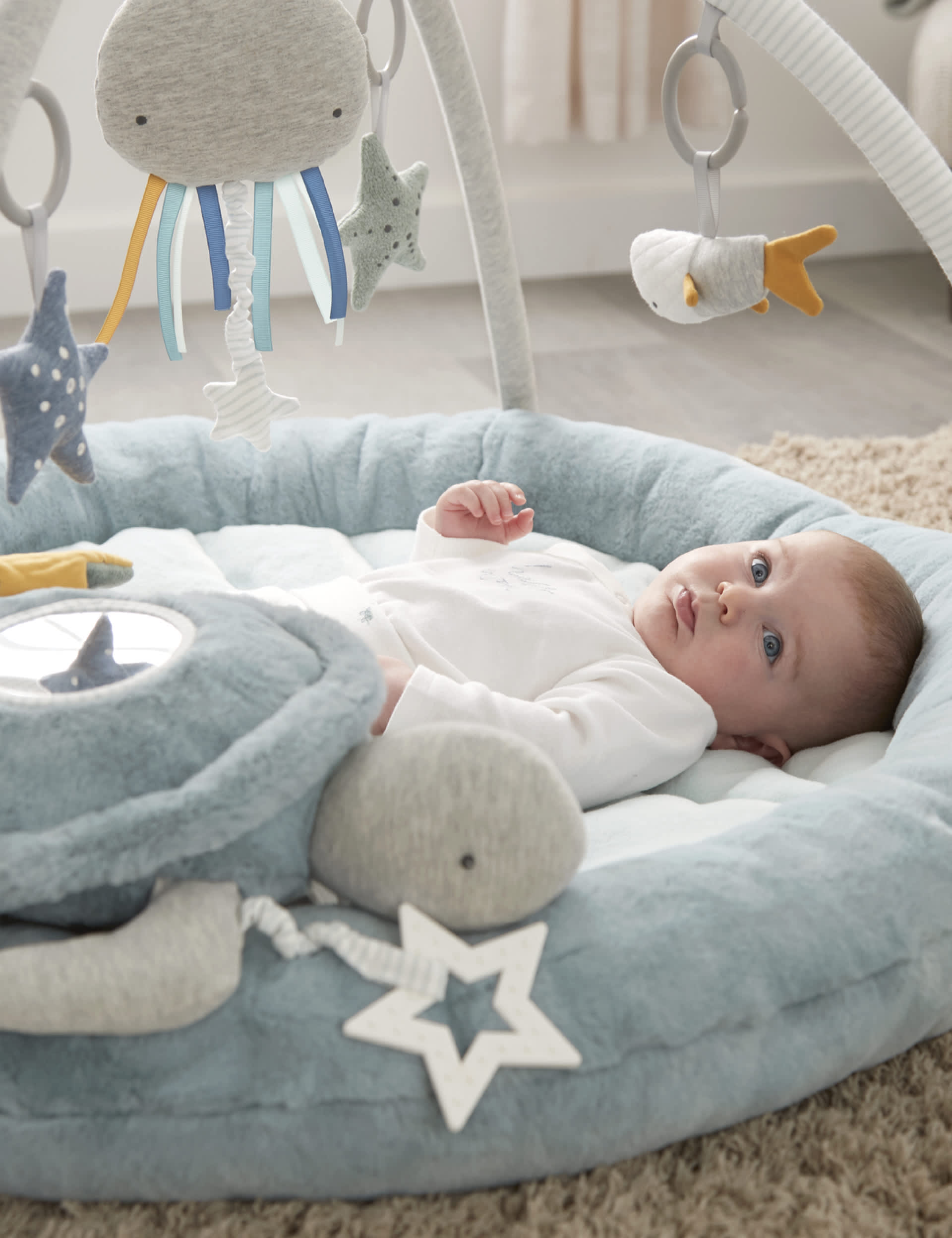 Mamas & Papas Welcome To The World Under the Sea Playmat & Gym - Blue, Blue