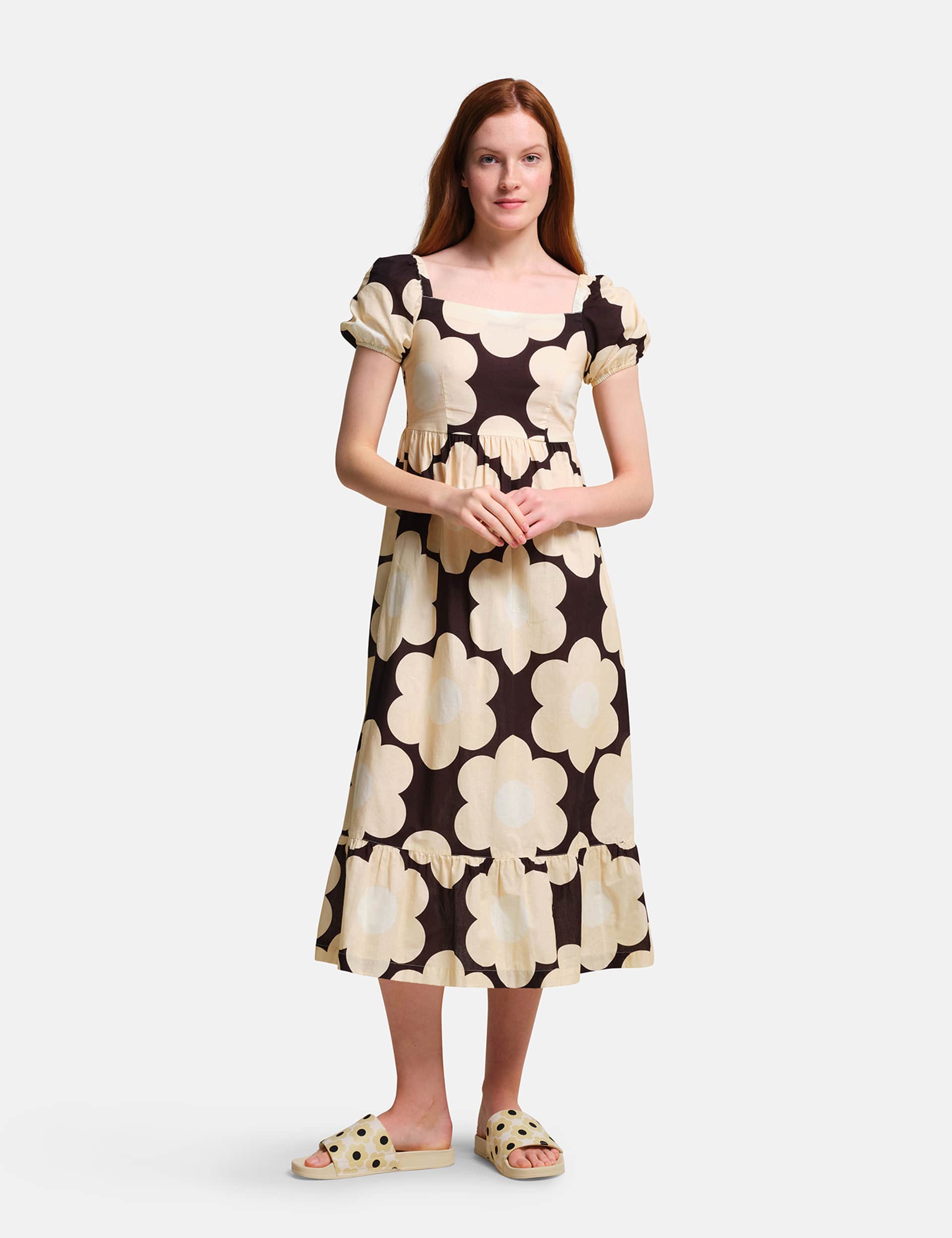 Regatta Women's Orla Pure Cotton Floral Midi Waisted Dress
