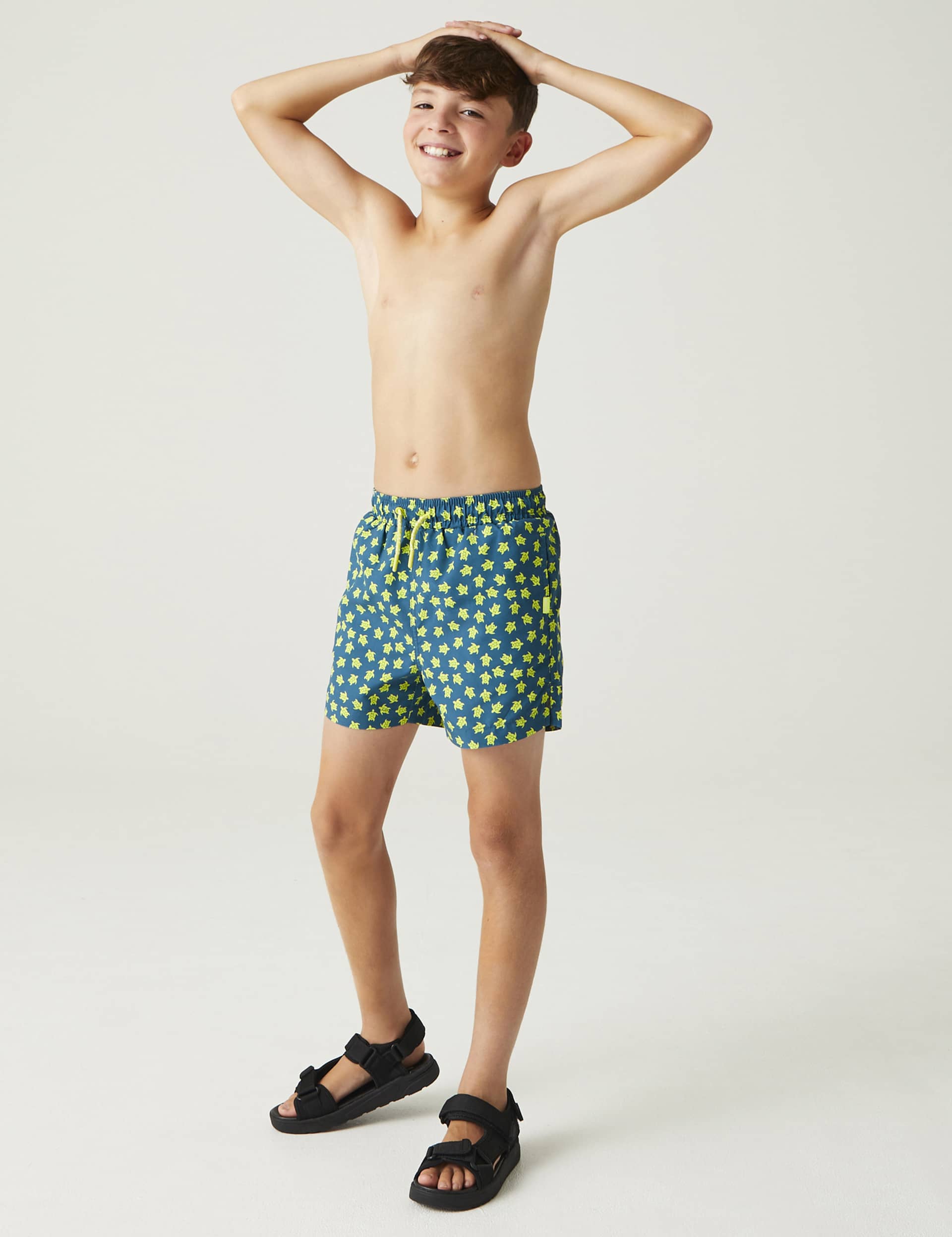 Regatta Boys Skander III Floral Swim Shorts (3-14 Yrs)