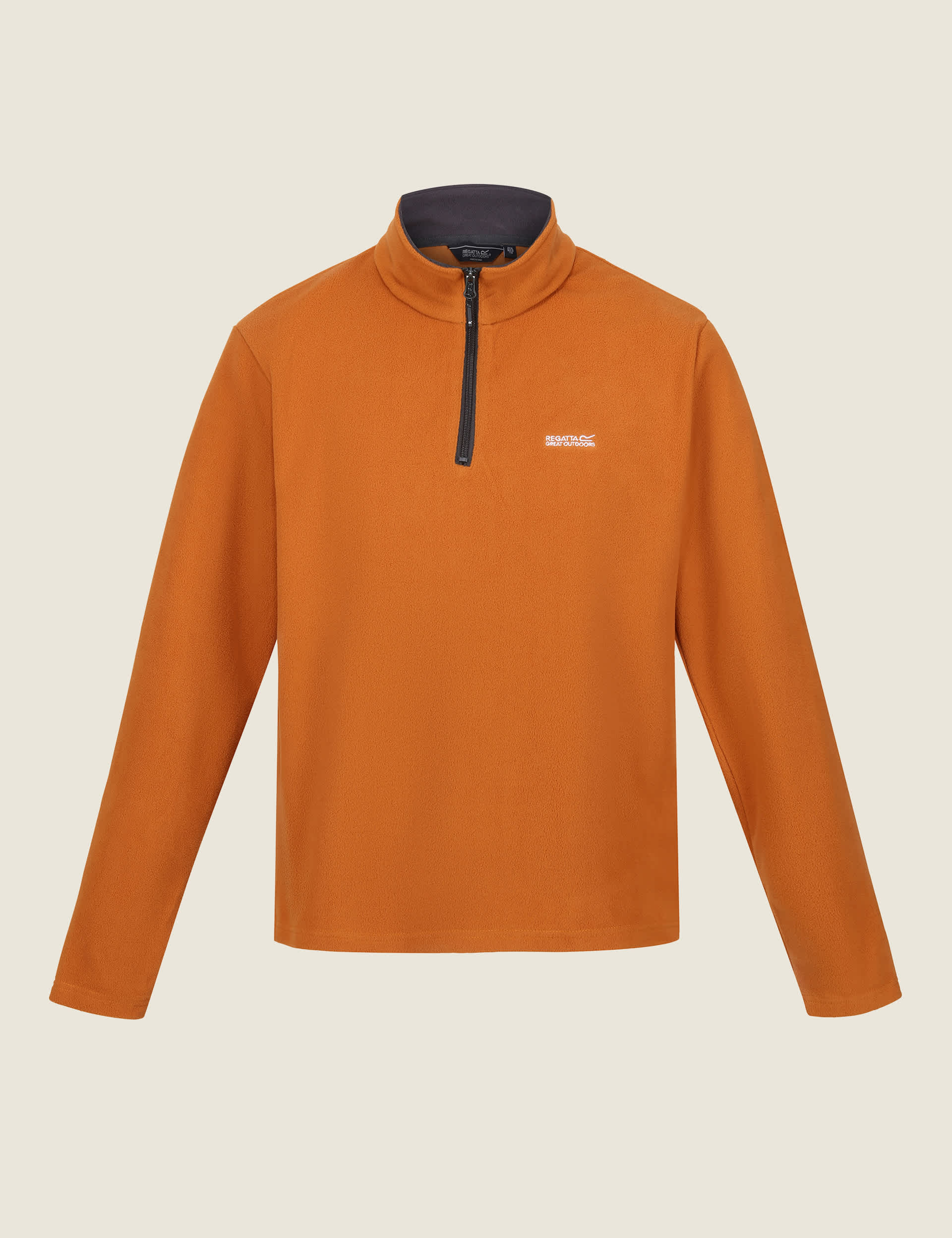 Regatta Men's Thompson Half Zip Fleece - XXXL - Orange, Khaki,Orange