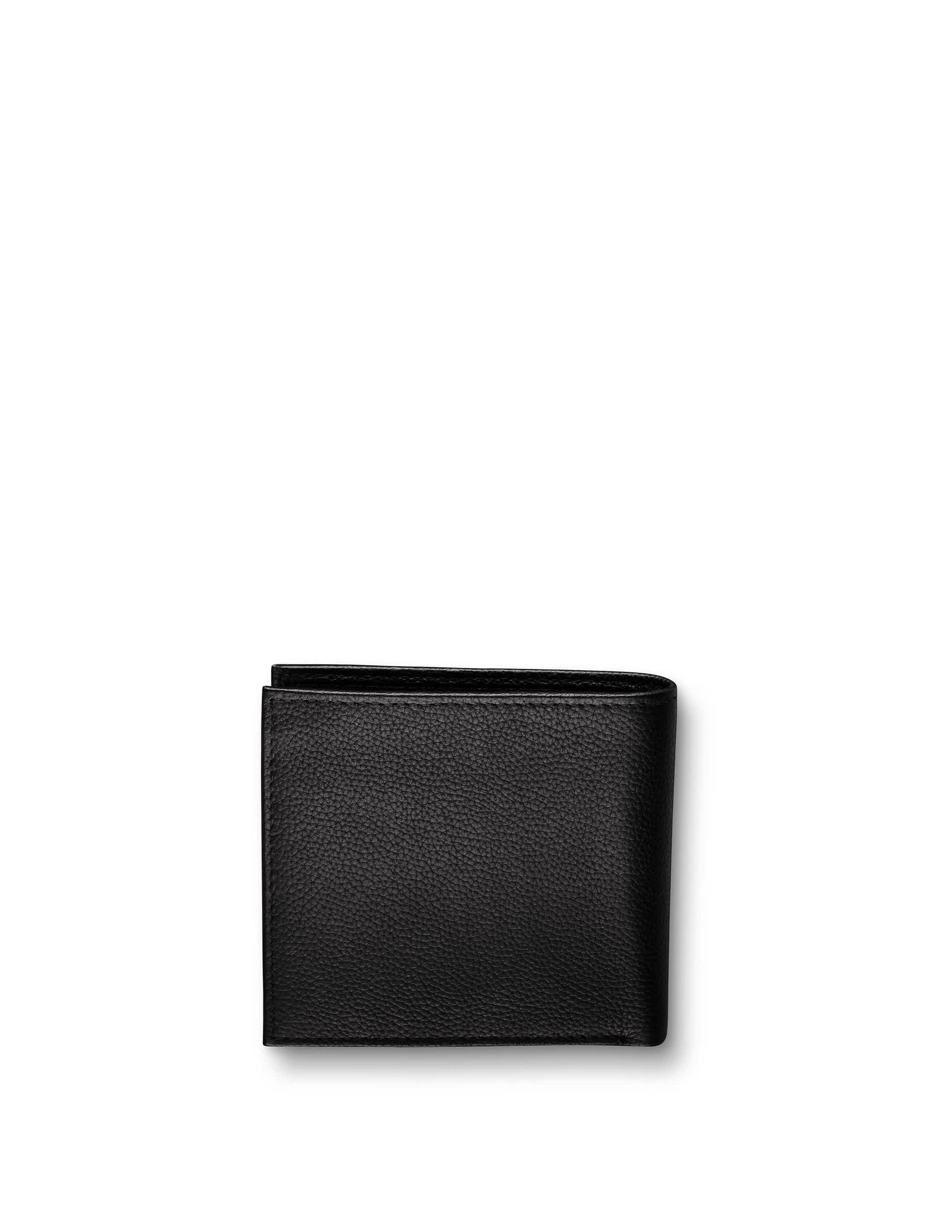 Charles Tyrwhitt Men's Leather Pebble Grain Bi-fold Wallet - Black, Black