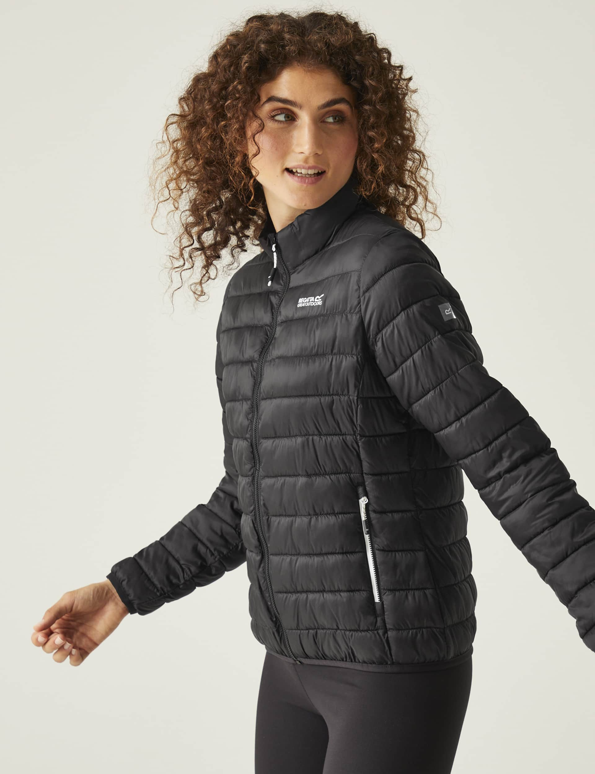 Regatta Women's Hillpack II Water-Repellent Quilted Jacket - 12 - Black, Black