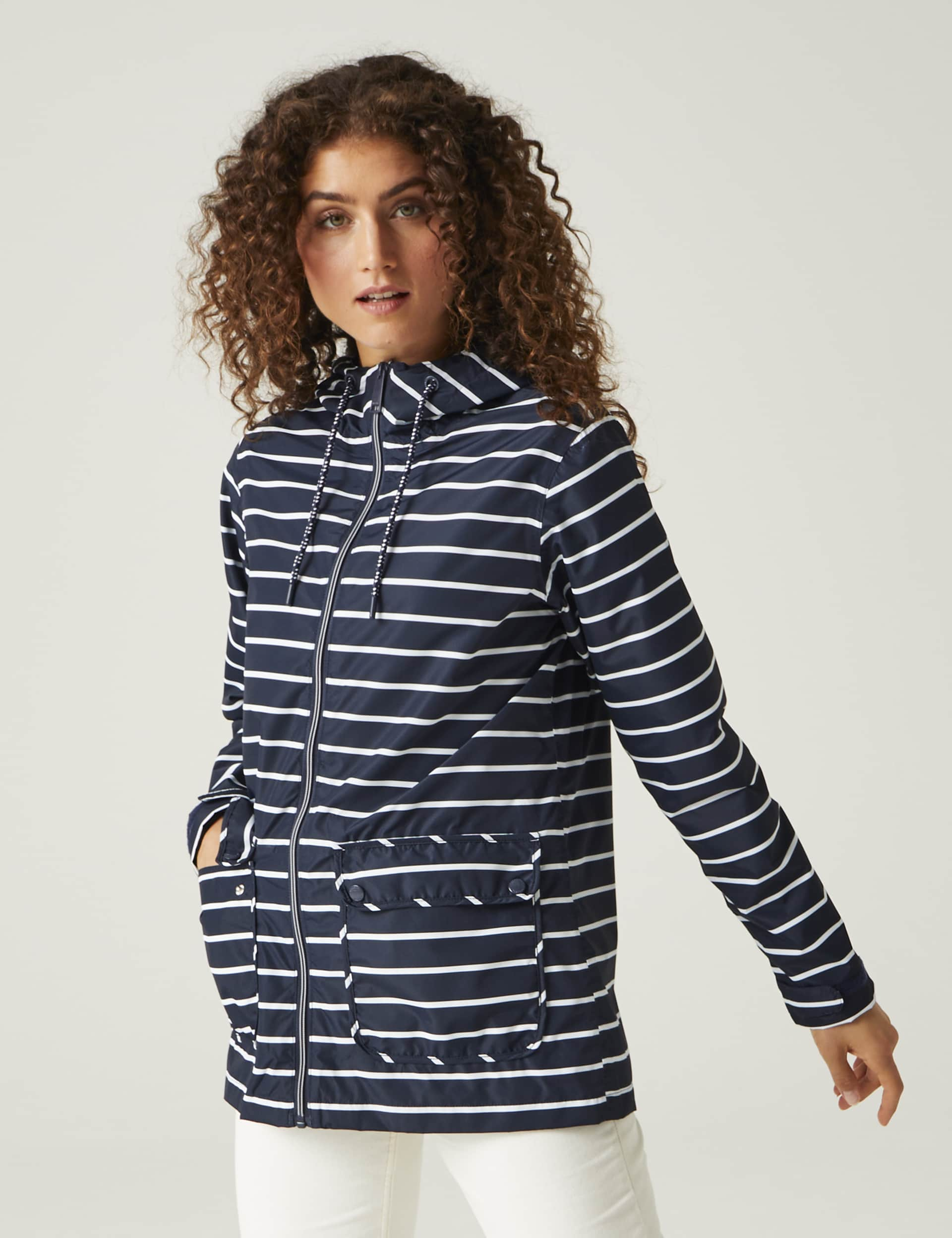 Regatta Women's Bayletta Printed Rain Jacket - 16 - Dark Blue Mix, Dark Blue Mix