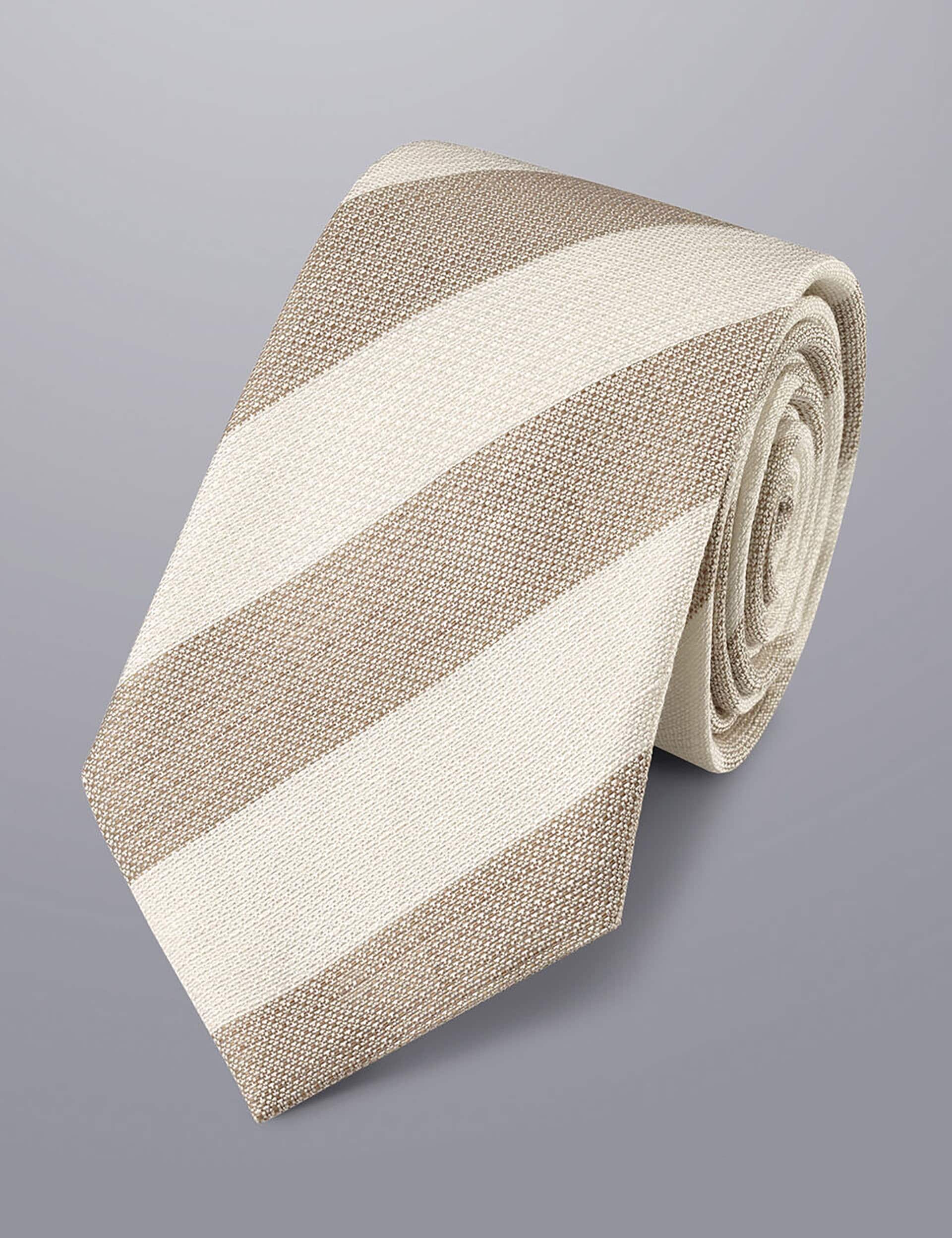 Charles Tyrwhitt Men's Striped Silk Rich Tie