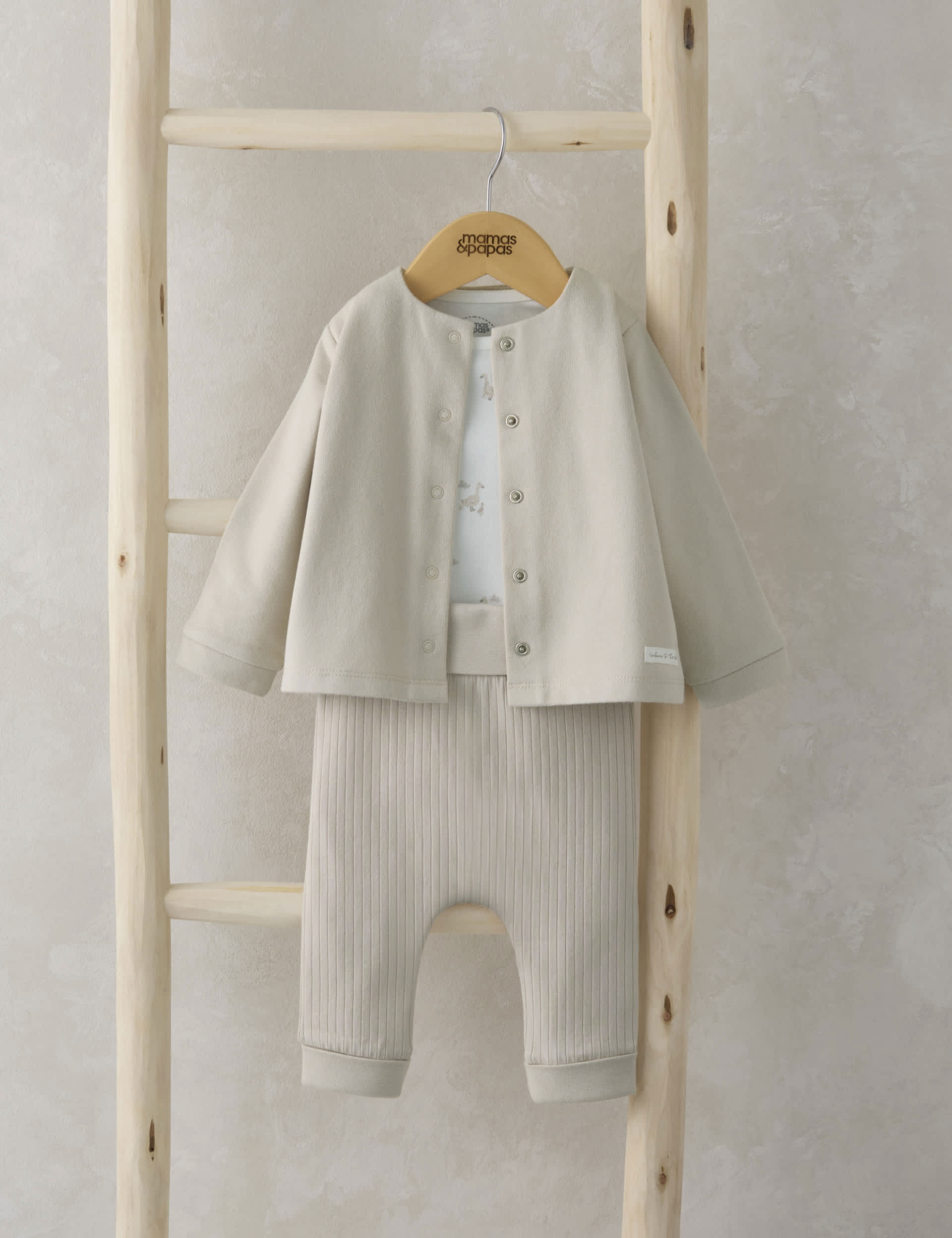 Mamas & Papas 3pc Pure Cotton Duck Print Outfit (0-12 Mths) - UT1M - Multi, Multi