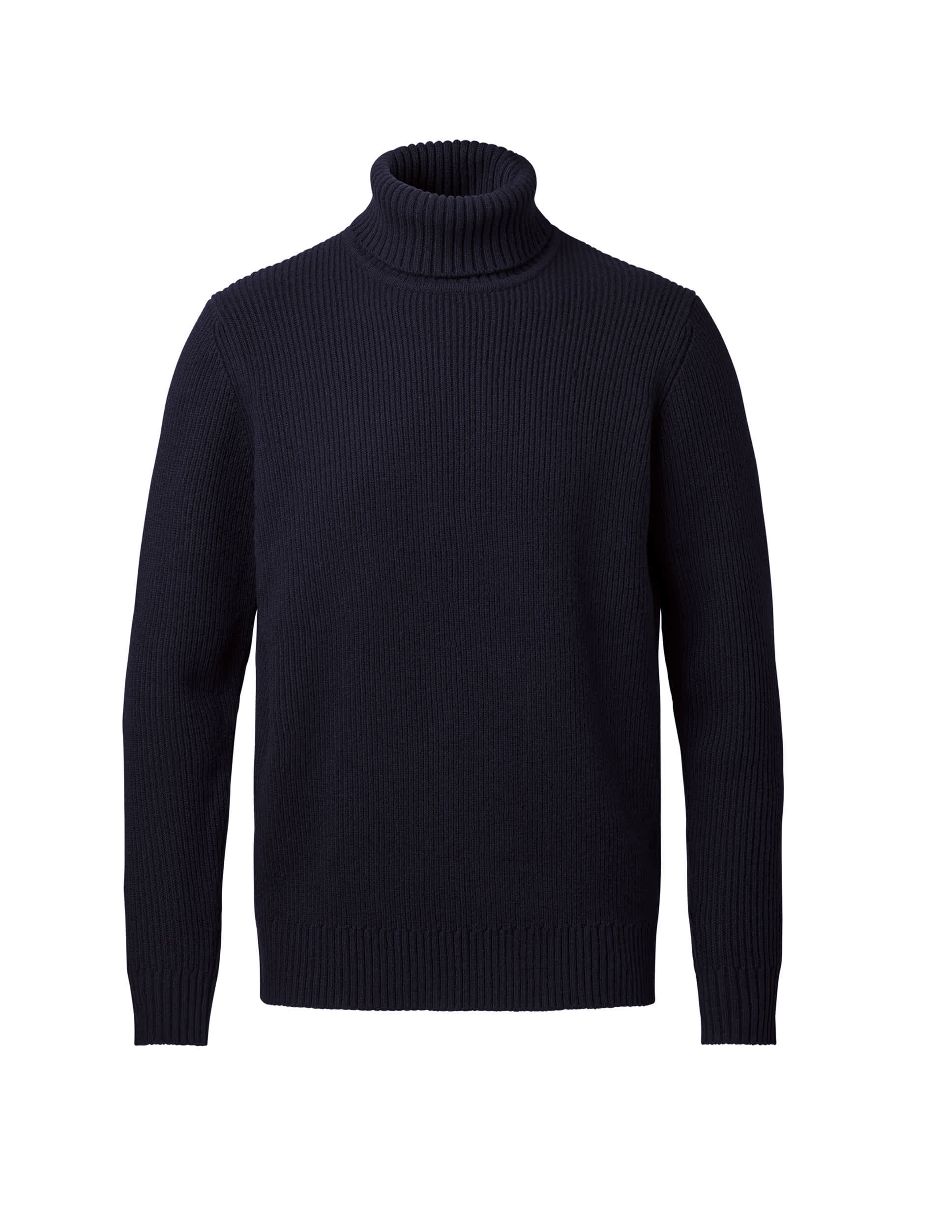 Charles Tyrwhitt Men's Pure Wool Relaxed Roll Neck Jumper - XS - Navy, Navy