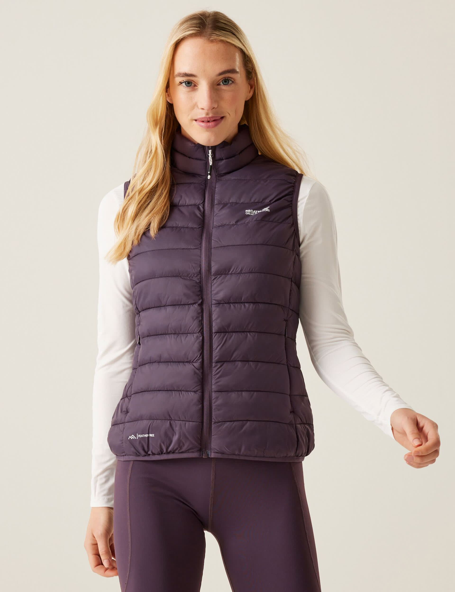 Regatta Women's Marizion Quilted Funnel Neck Gilet - 16 - Purple, Purple