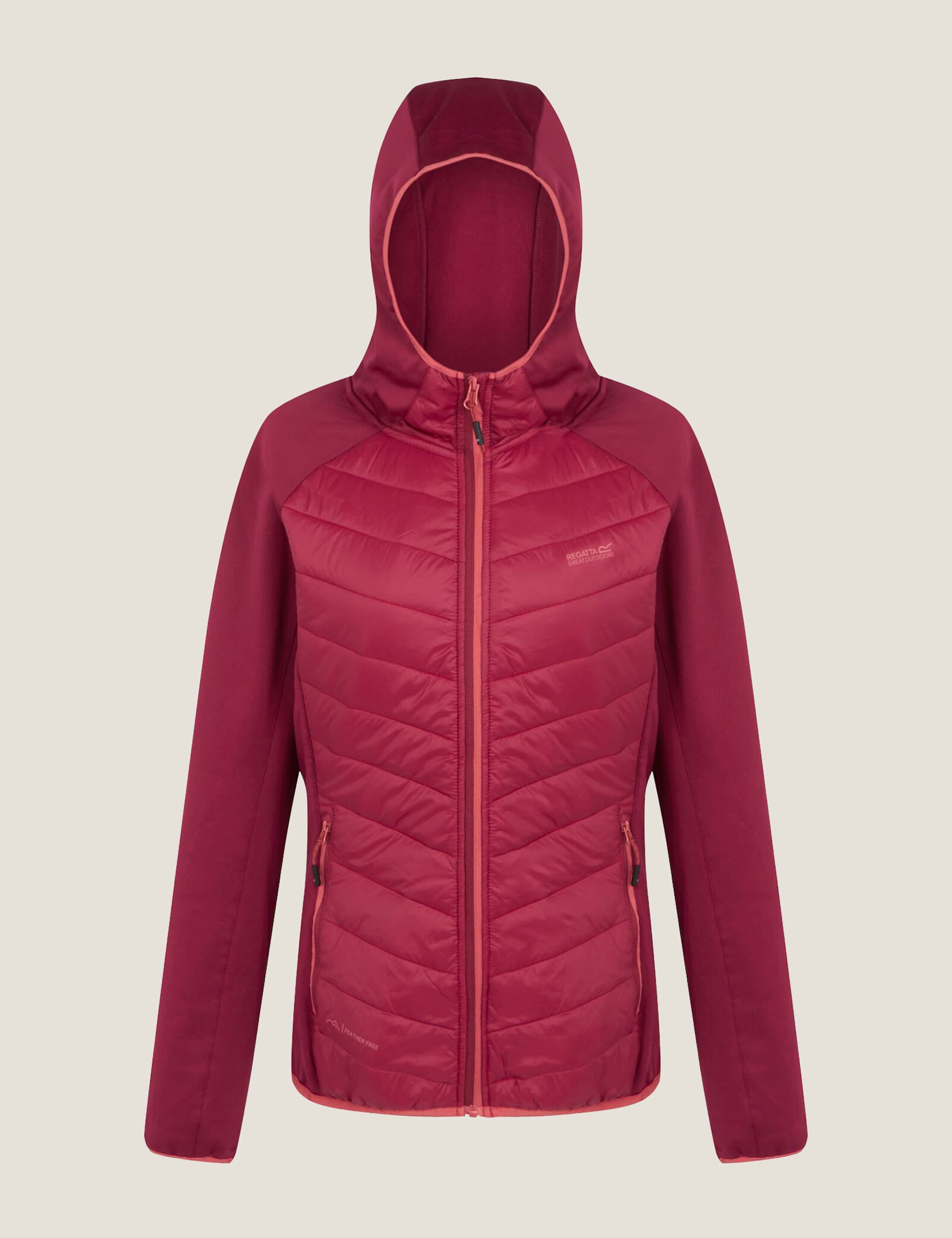 Regatta Women's Andreson VIII Padded Hooded Jacket - 12 - Red, Red