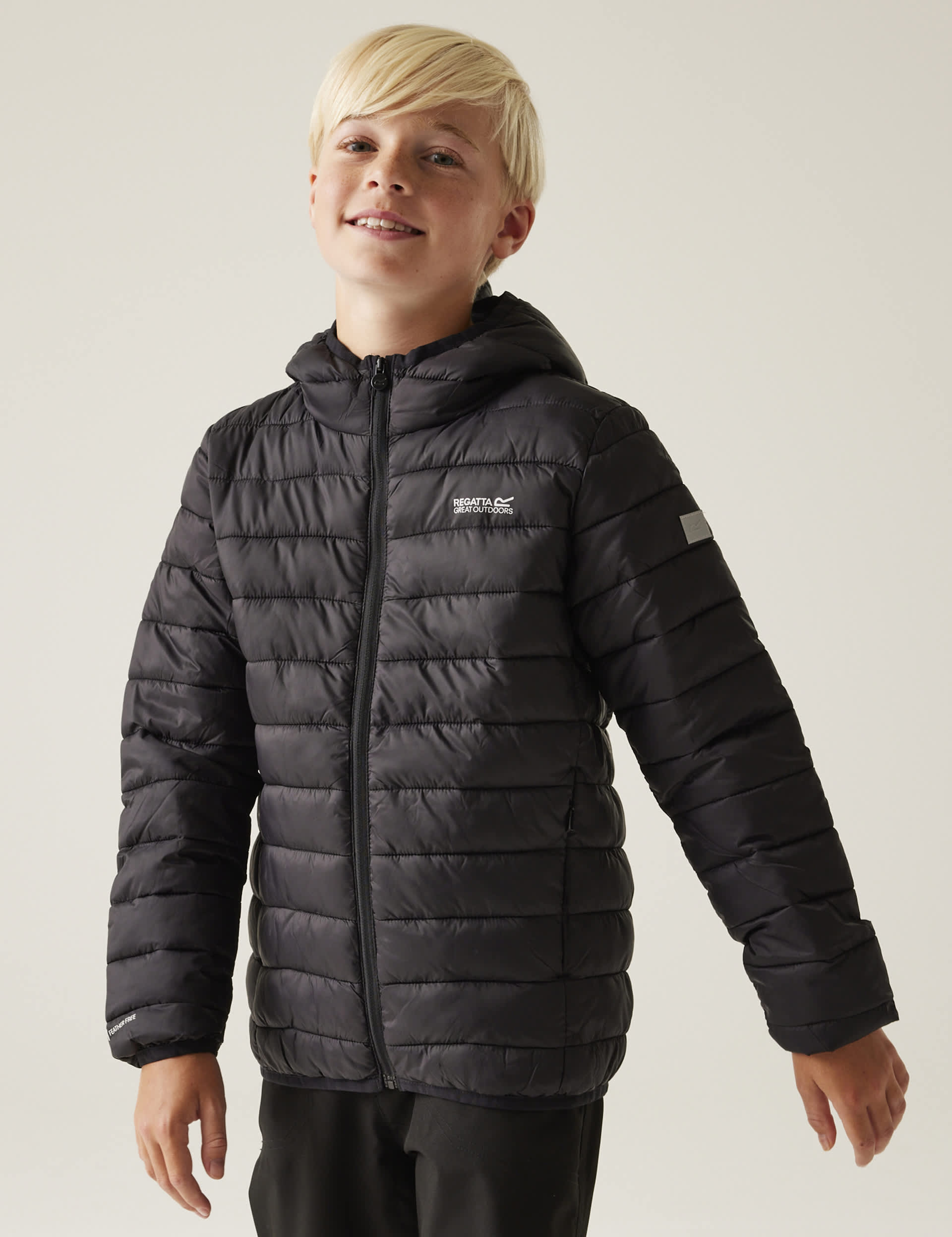 Regatta Boys Marizion Hooded Padded Jacket (3-14 Yrs) - 13Y - Black, Black