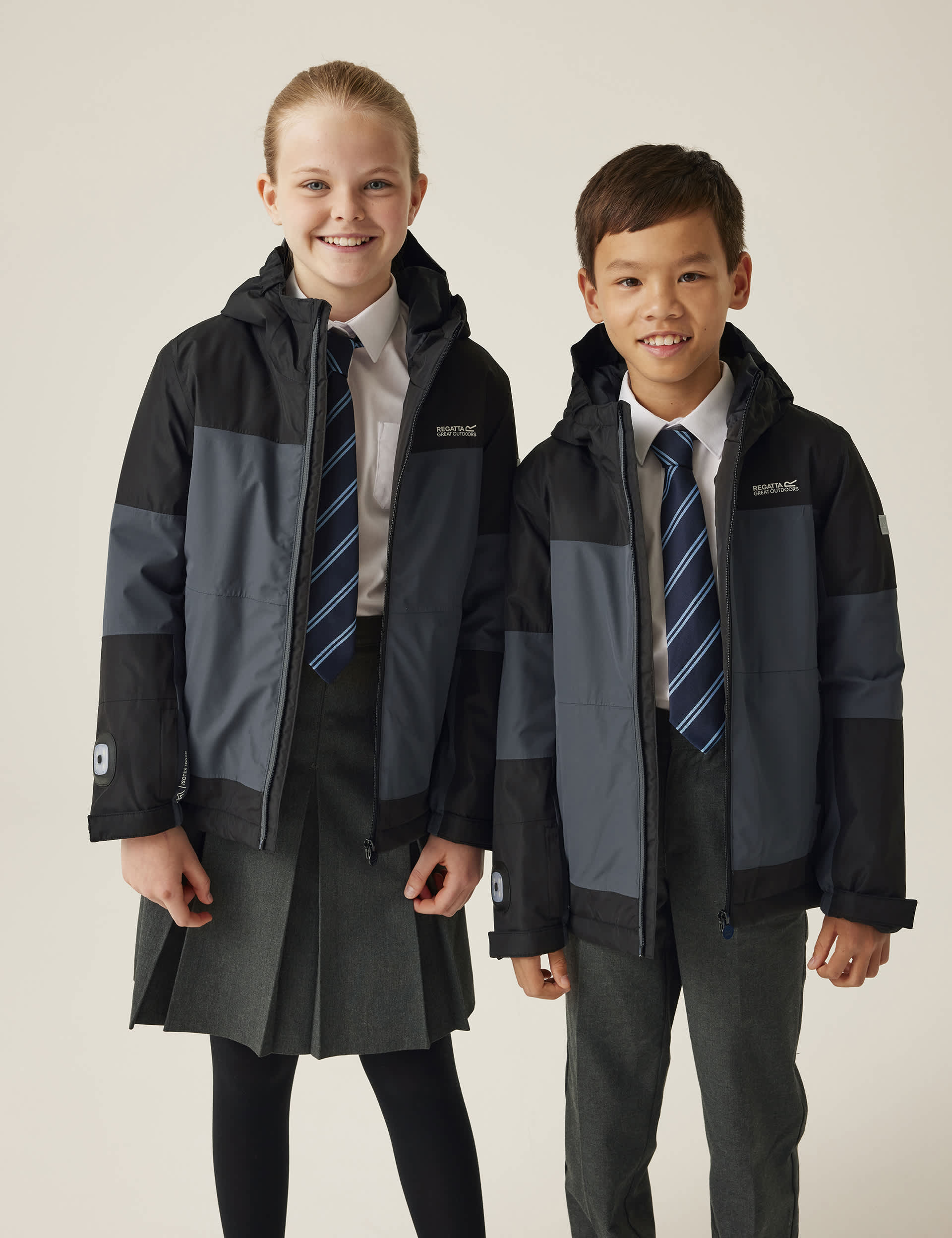 Regatta Boys Beamz IV Hooded Raincoat (3-14 Yrs)