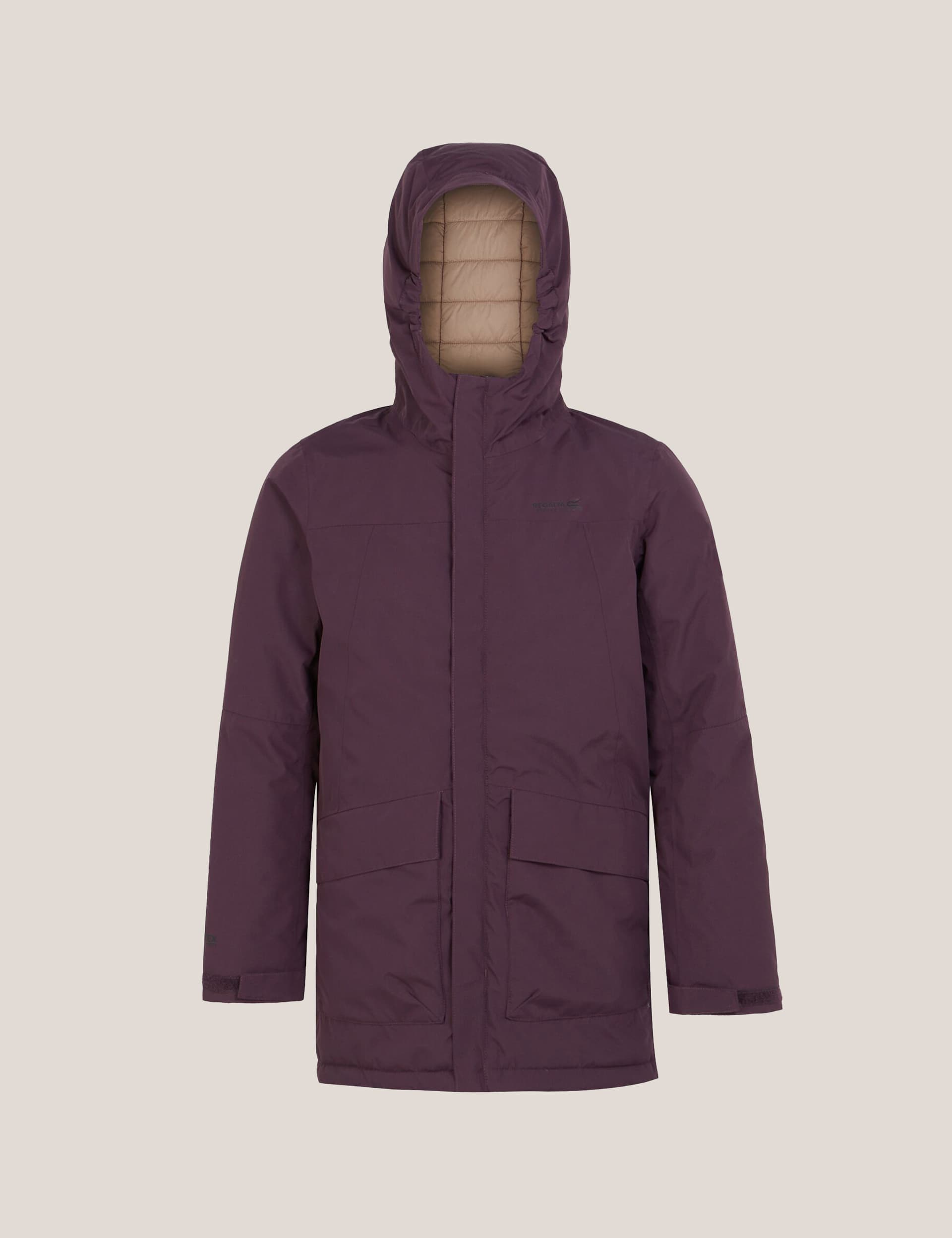 Regatta Girls Farbank Hooded Raincoat (3-14 Yrs) - 11-12 - Purple, Purple