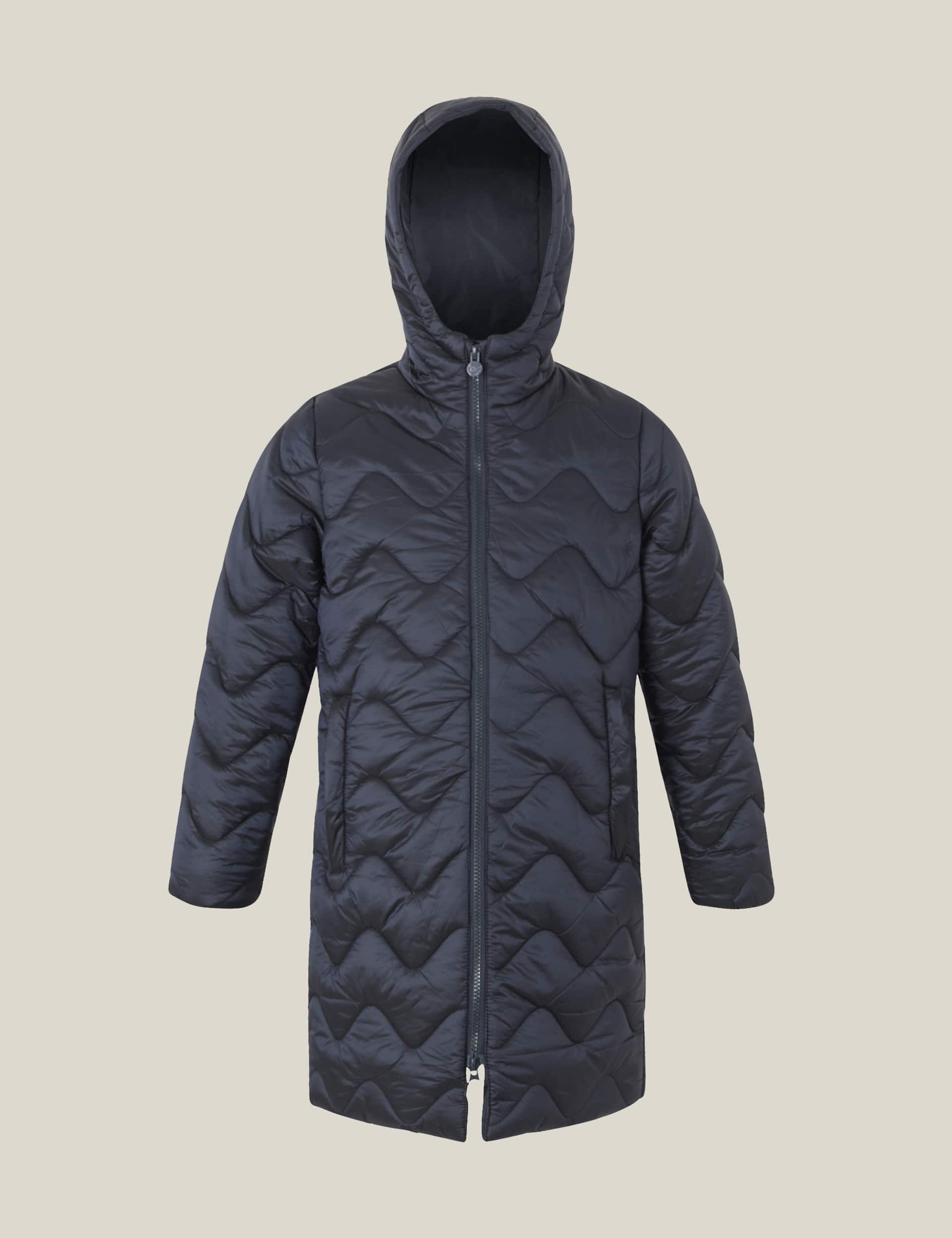 Regatta Girls Cambrie Hooded Padded Coat (3-14 Yrs) - 9-10Y - Navy, Navy,Green Mix