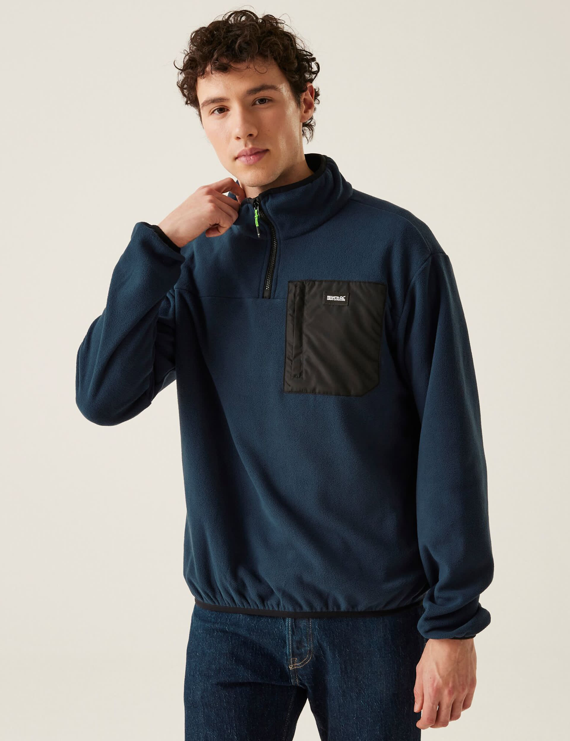 Regatta Men's Frankie Half Zip Fleece - XXXL - Navy, Navy