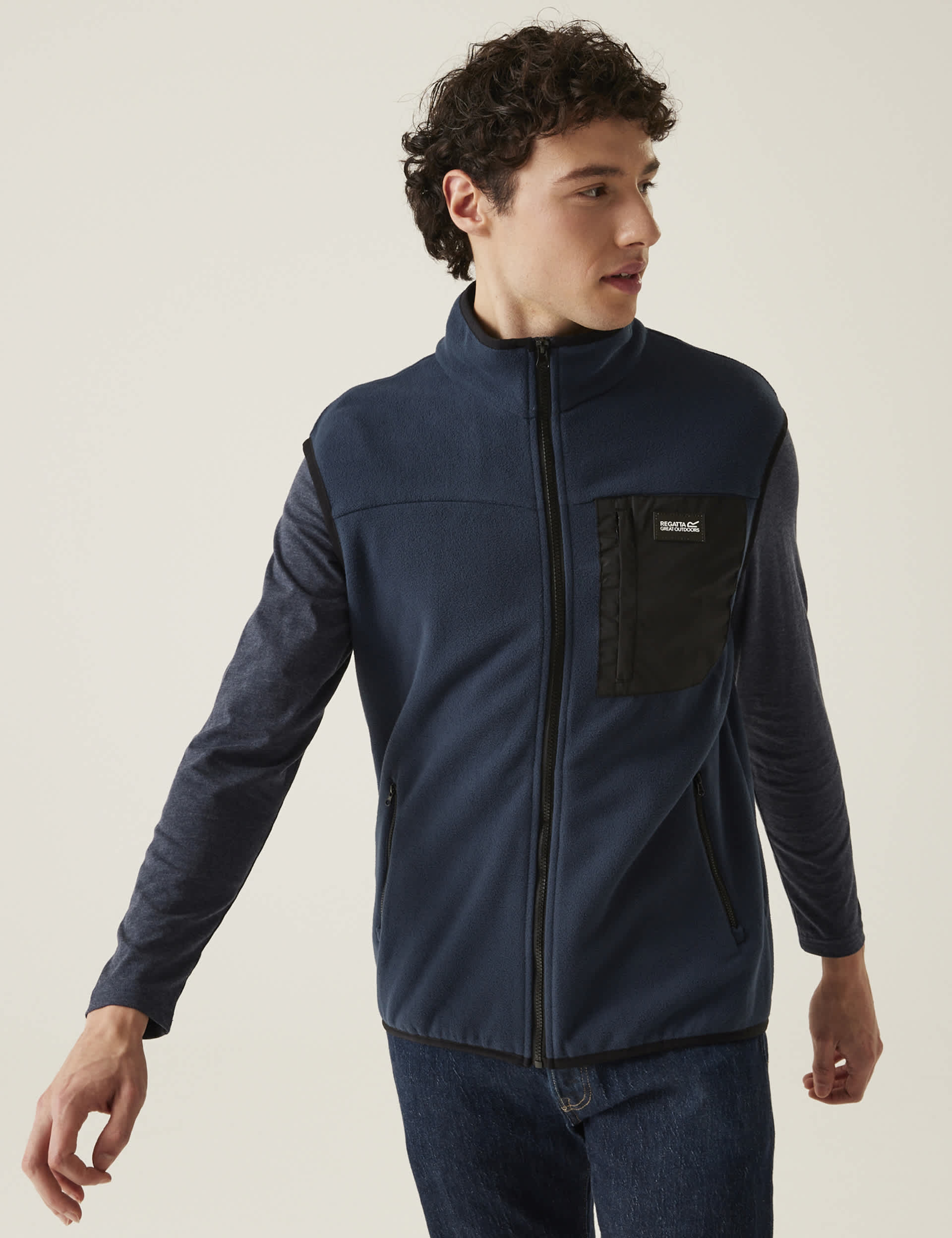 Regatta Men's Frankie Fleece Funnel Neck Zip Up Gilet