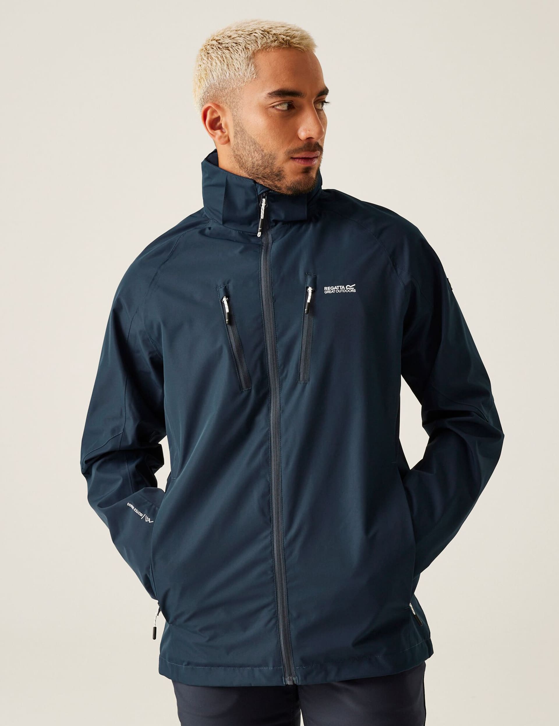 Regatta Men's Calderdale V Waterproof Anorak - Navy, Blue Mix,Navy