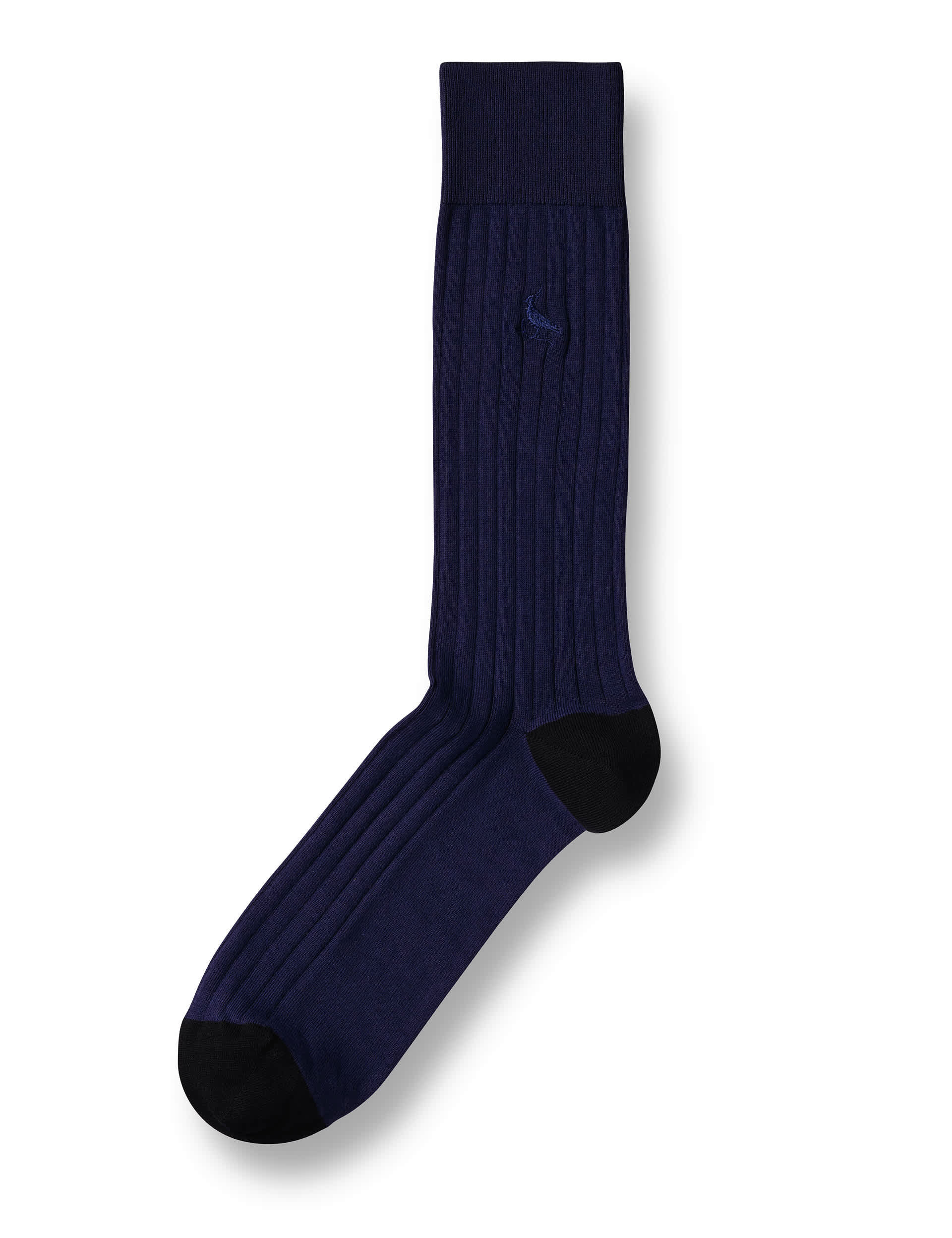 Charles Tyrwhitt Men's Ribbed Cotton Rich Socks - M - Navy, Navy