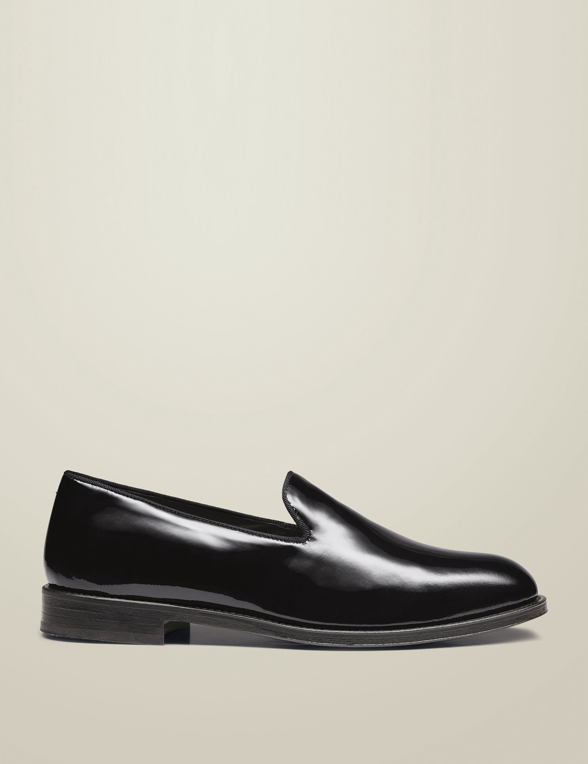 Charles Tyrwhitt Men's Leather Loafers - 9 - Black, Black