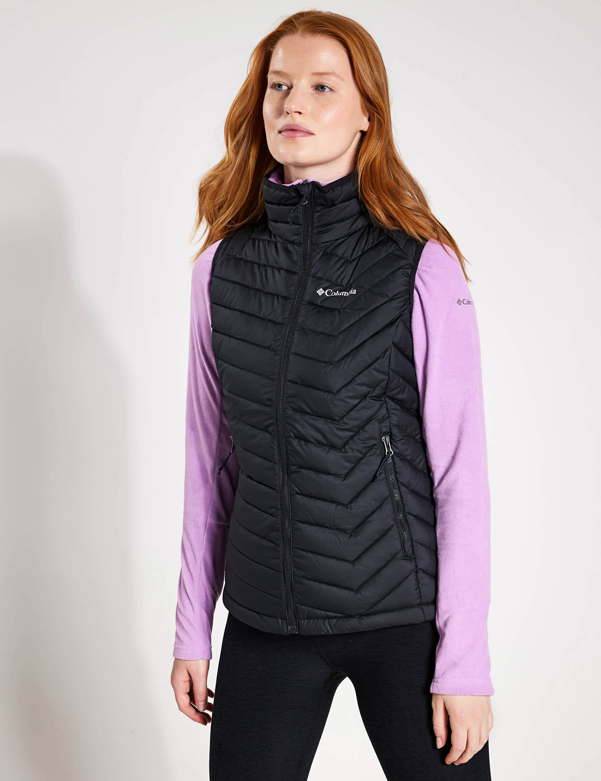 Columbia Women's Powder Lite Quilted Funnel Neck Gilet - XL - Black, Black