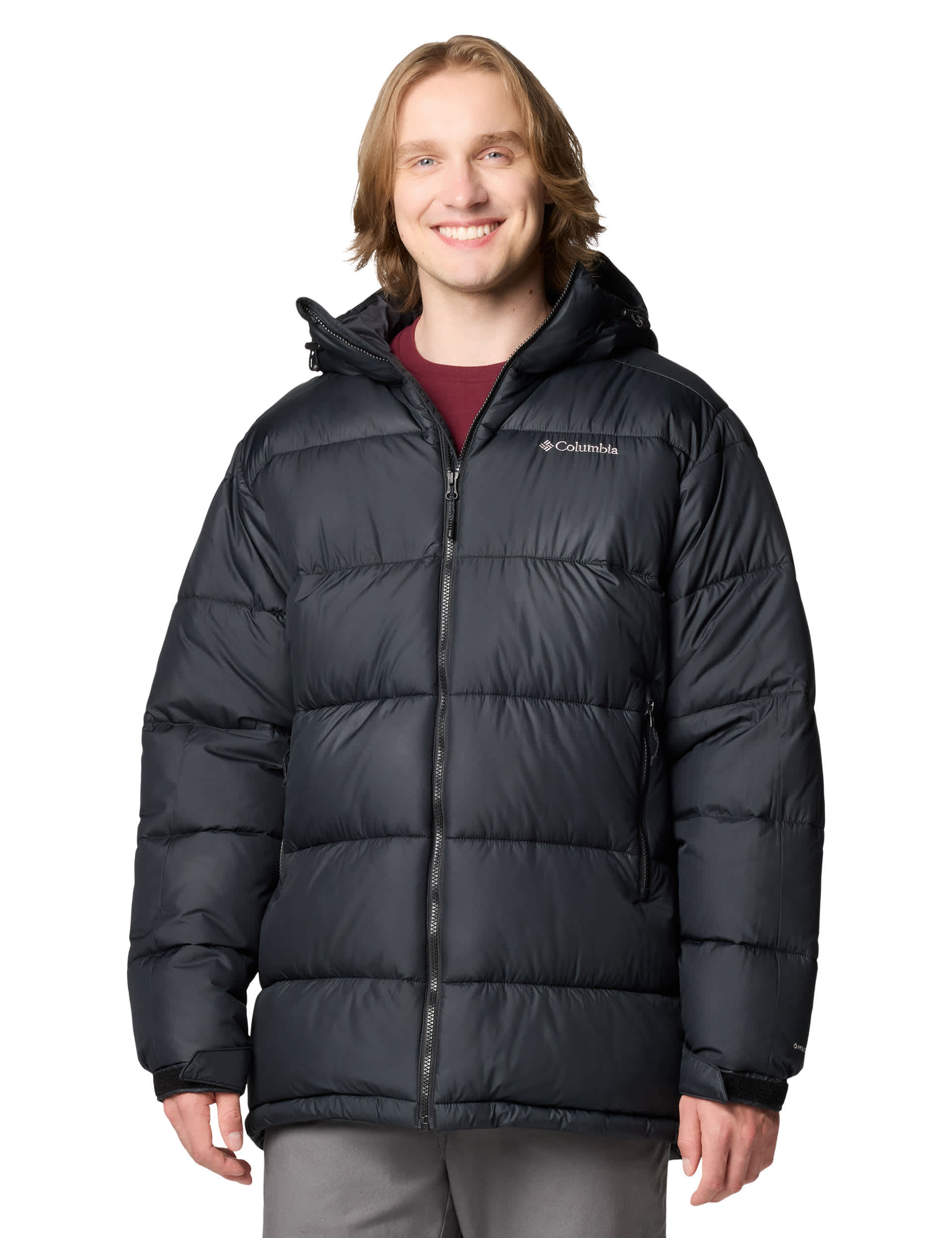 Columbia Men's Pike Lake Padded Hooded Parka Jacket - Black, Black