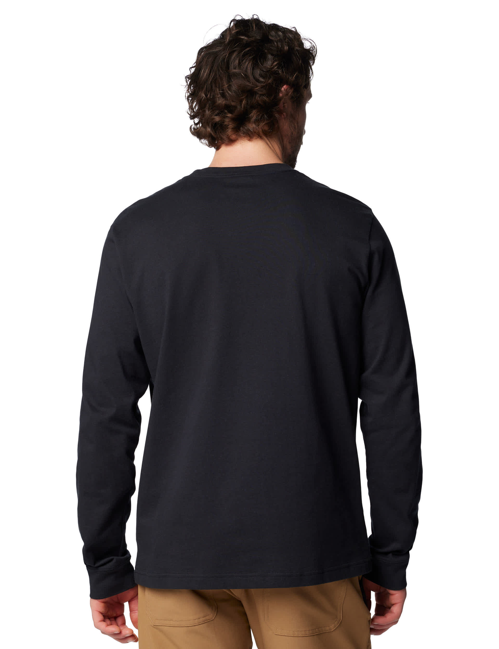 Columbia Men's Landroamer Pure Cotton Long Sleeve T-Shirt - Black, Black