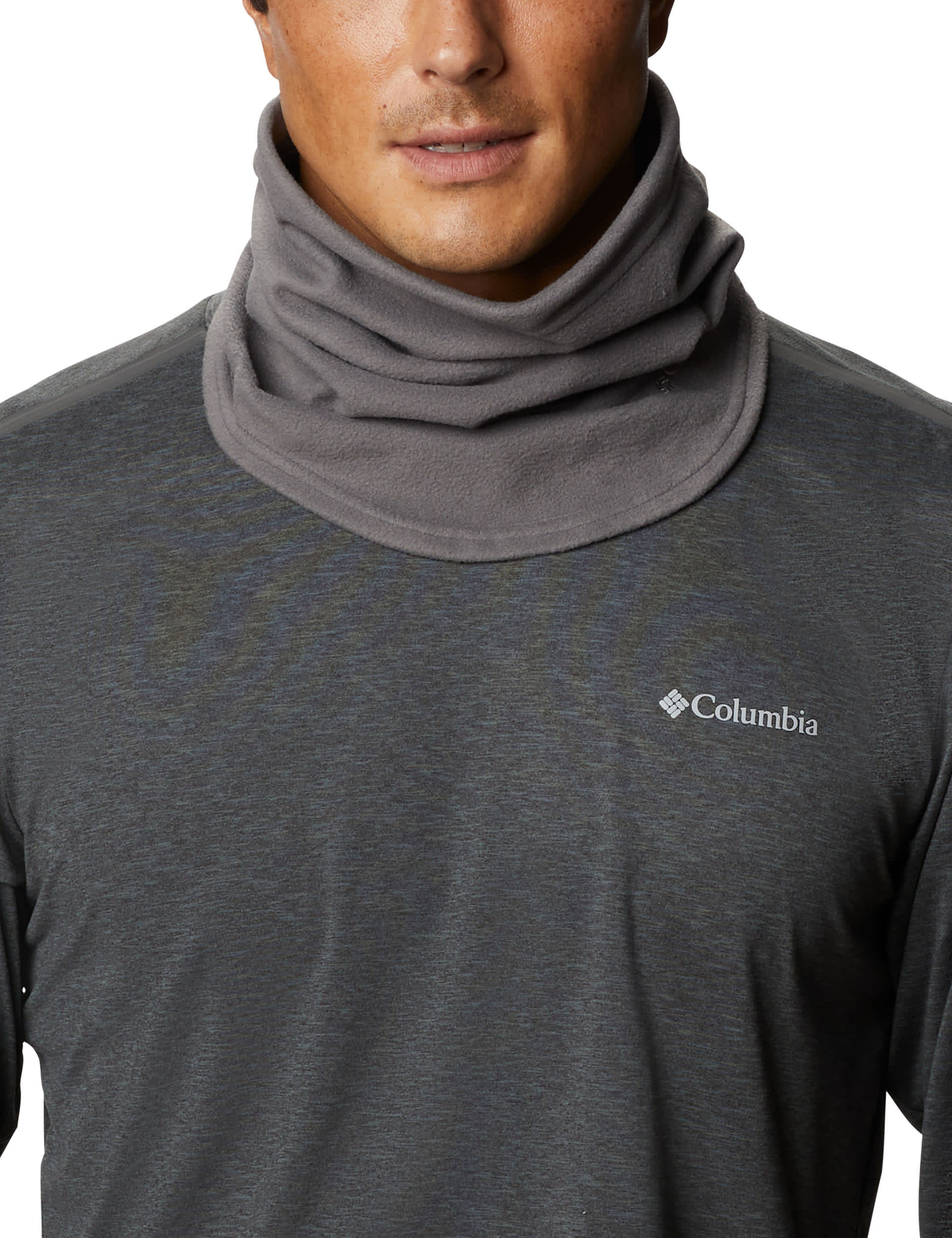 Columbia Men's Trail Shaker Fleece Snood - Grey, Grey,Black