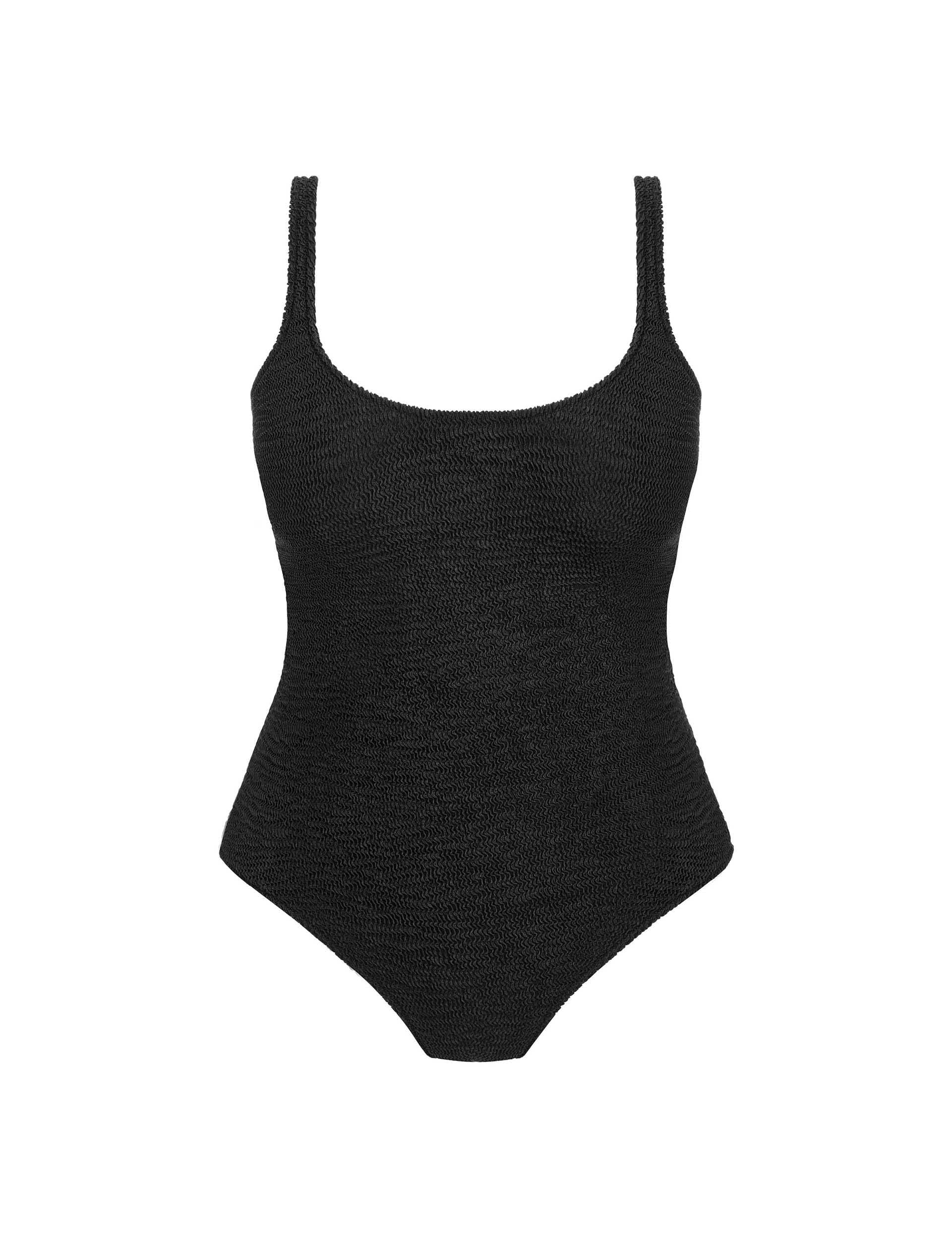 Freya Women's Ibiza Waves Scoop Neck Wired Swimsuit - 32FF - Black, Black