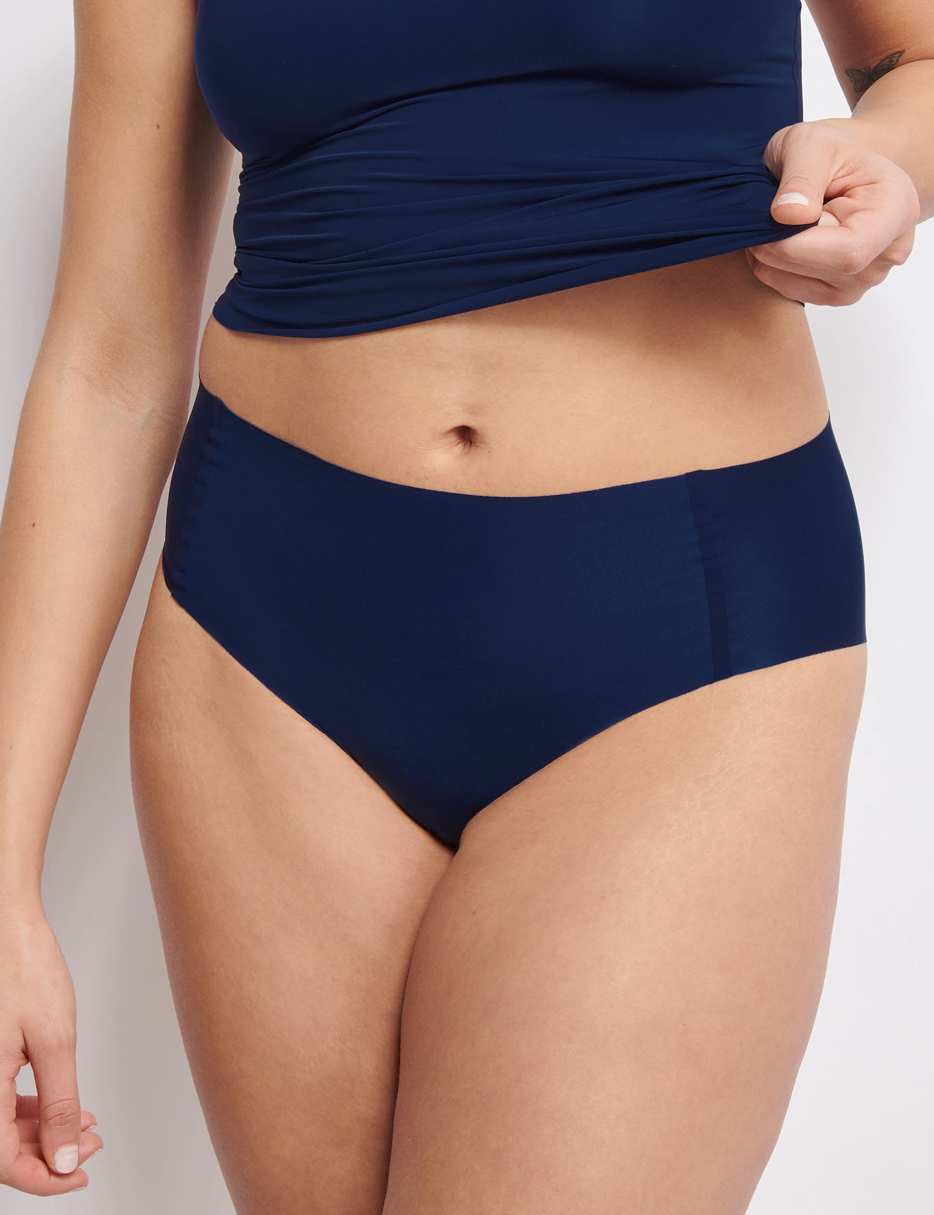 Sloggi Women's Zero Feel 2.0 Full Briefs - M - Navy, Brown,White,Navy