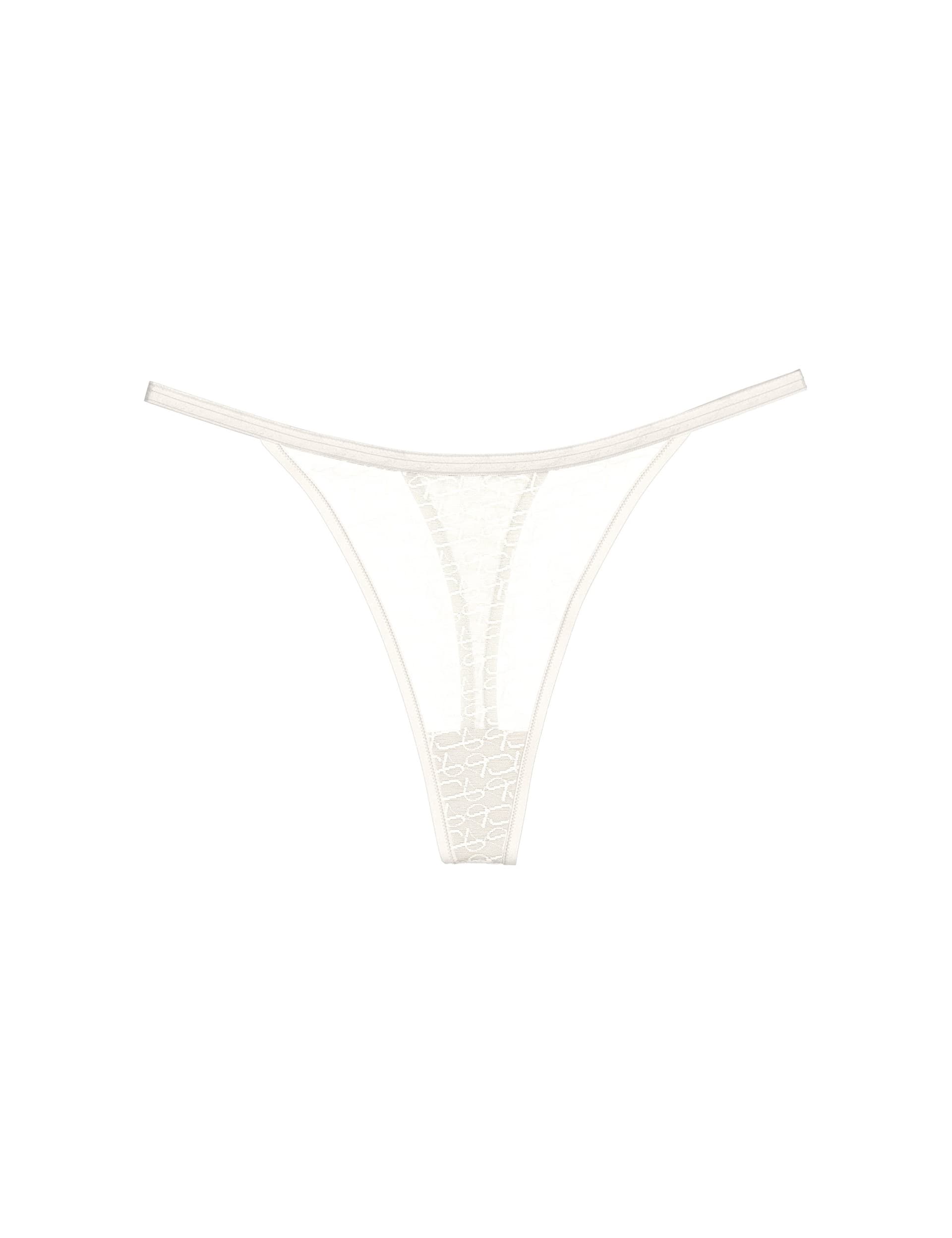 Triumph Women's Signature Sheer High Leg Thong - 12 - Ecru, Ecru