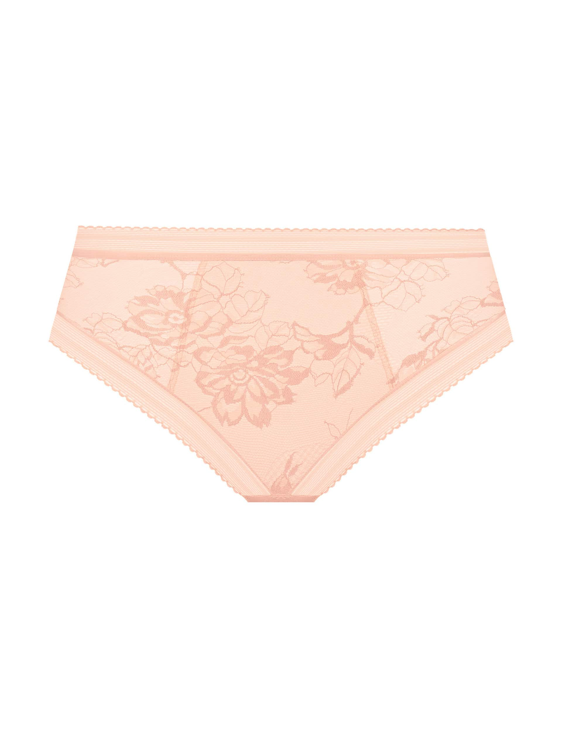 Fantasie Women's Fusion Lace Knickers - M - Blush, Black,Blush,White