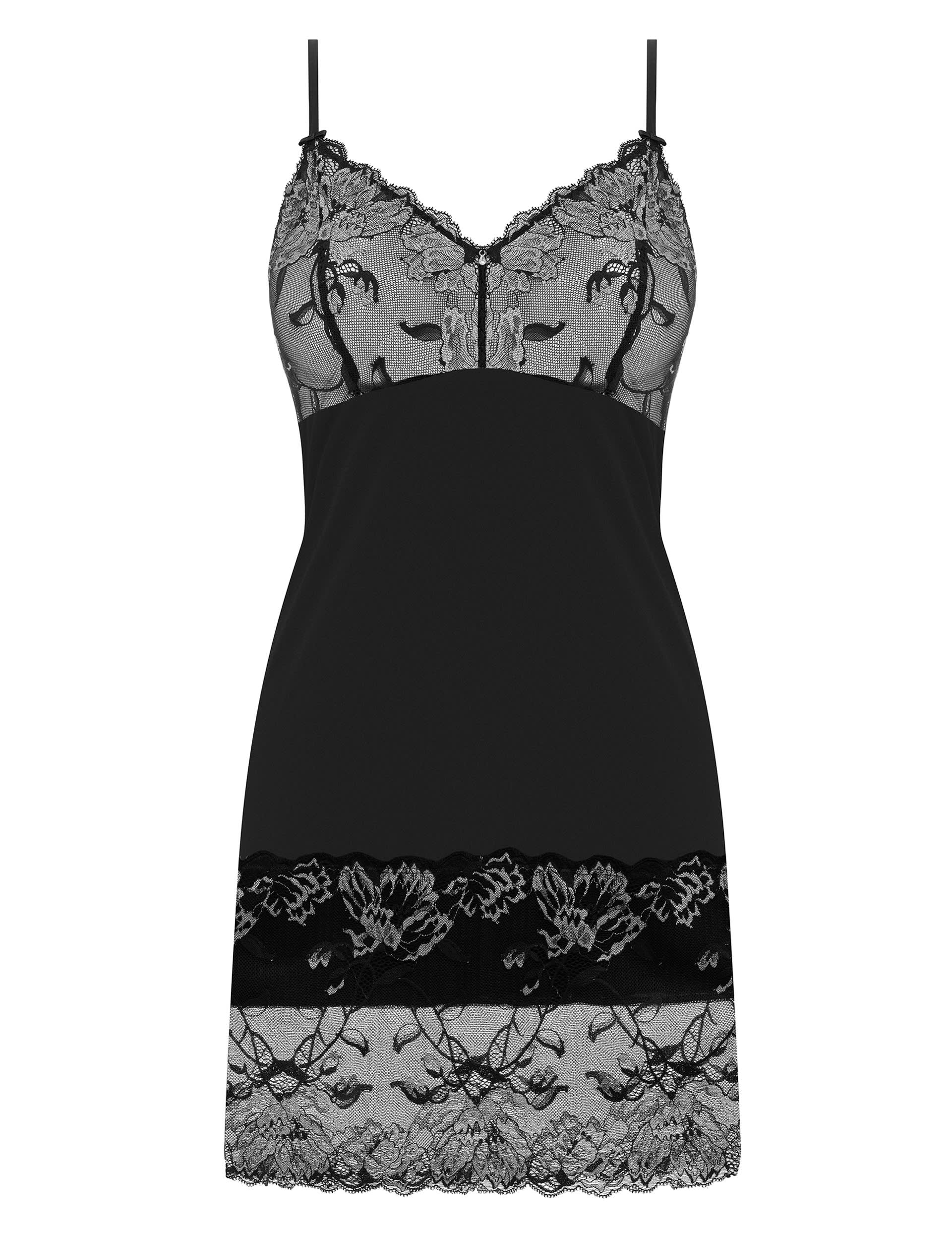 Fantasie Women's Aubree Strappy Lace Chemise - Black Mix, Black Mix