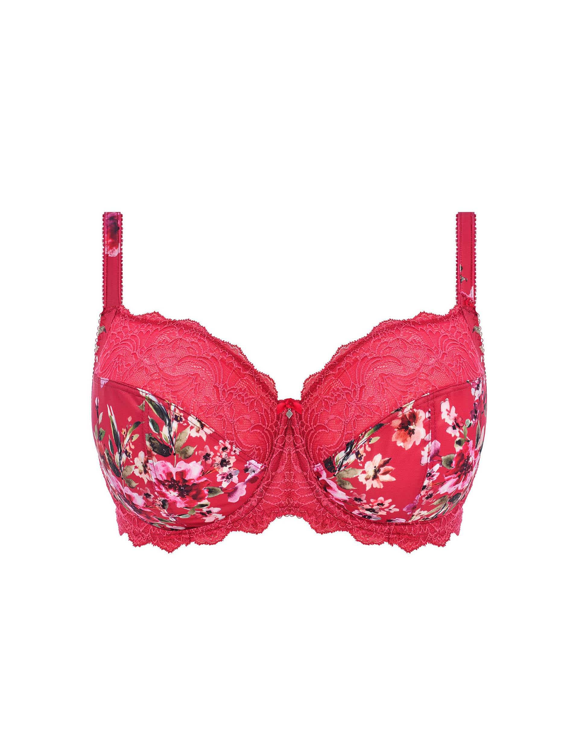 Fantasie Women's Lucia Uw Side Support Bra - 38E - Red Mix, Red Mix