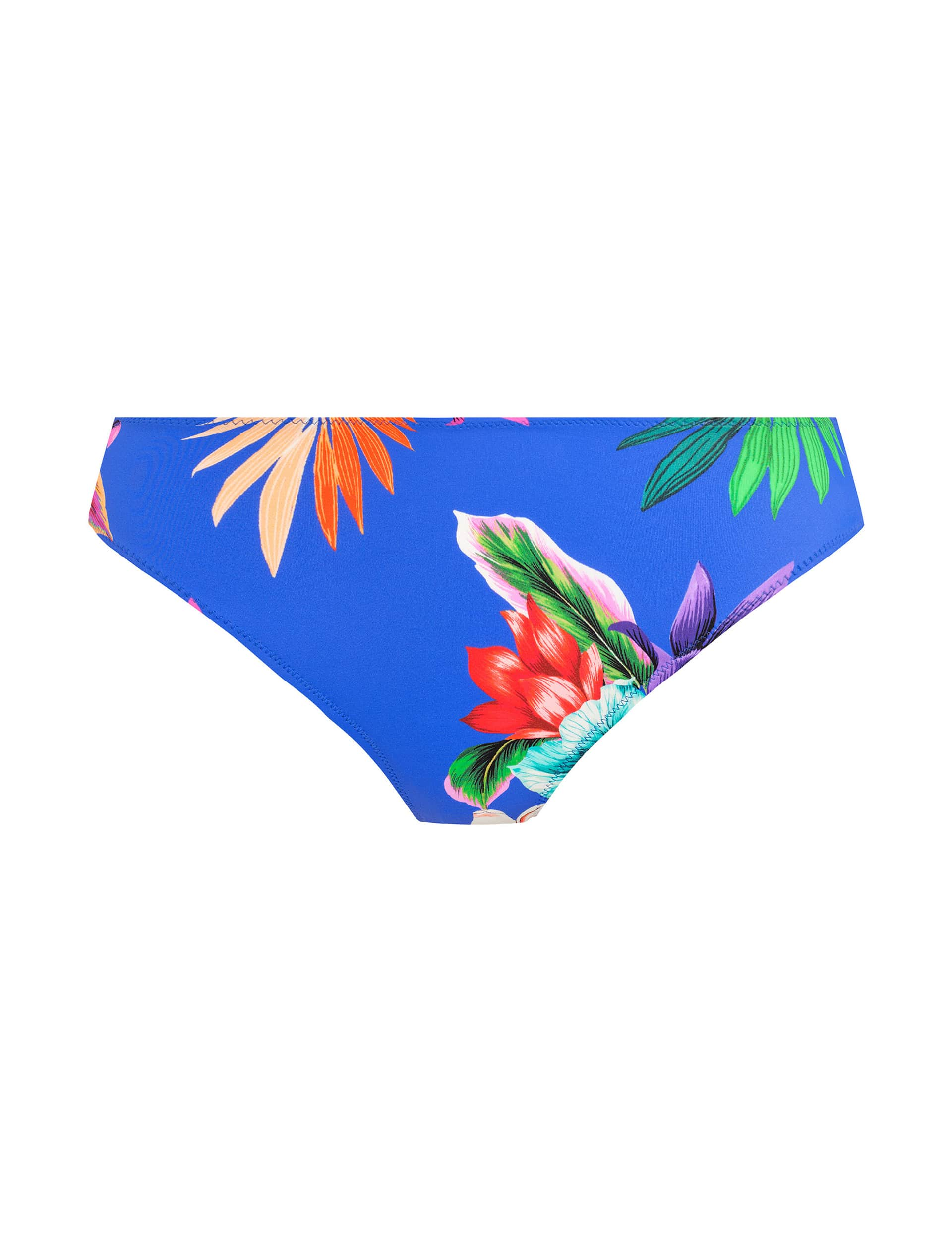 Fantasie Women's Halkidiki Floral Mid Rise Bikini Bottoms - Blue Mix, Blue Mix