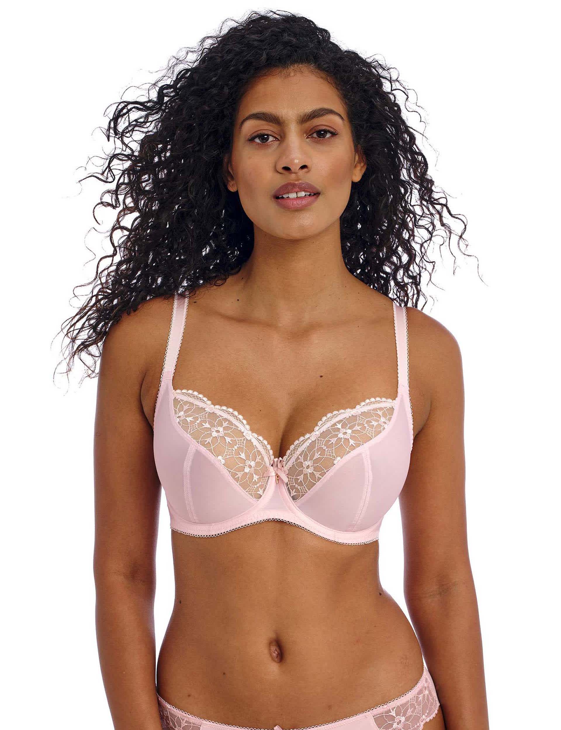 Freya Women's Hallie Lace Wired Plunge Bra - 36E - Pink, Pink