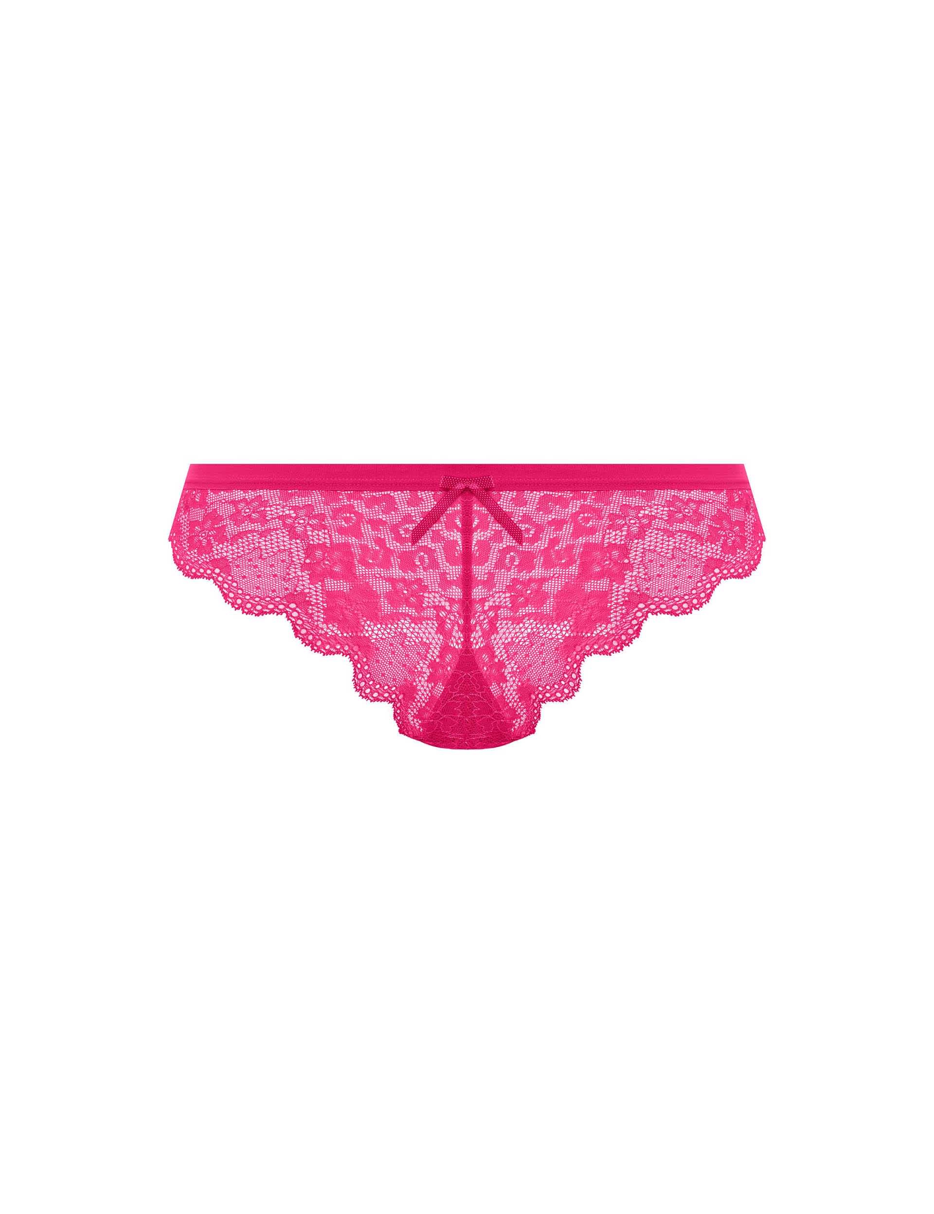 Freya Women's Freya Fancies All Over Lace Brazilian Knickers - Bright Pink, Bright Pink