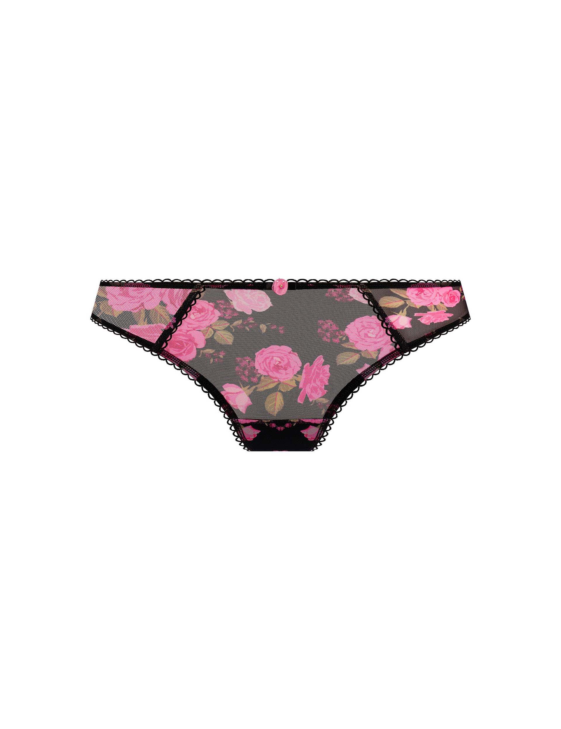 Freya Women's Cotton Rich Printed Thong - XS - Black Mix, Black Mix