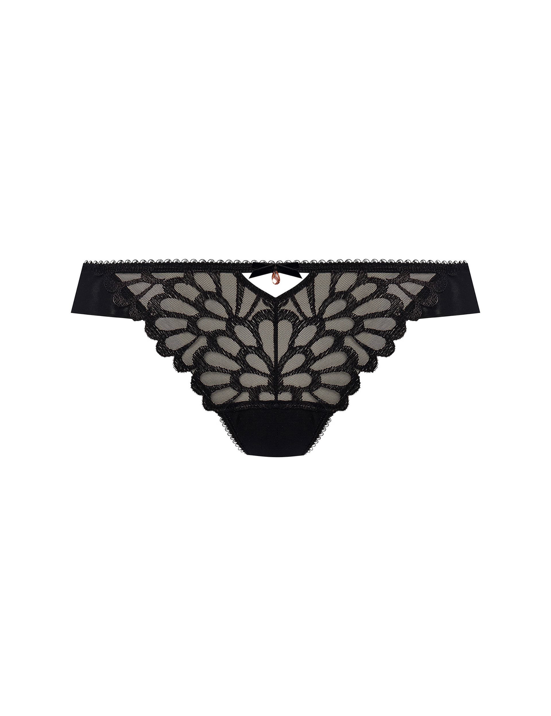 Freya Women's Loveland Lace Brazilian Knickers - Black, Black