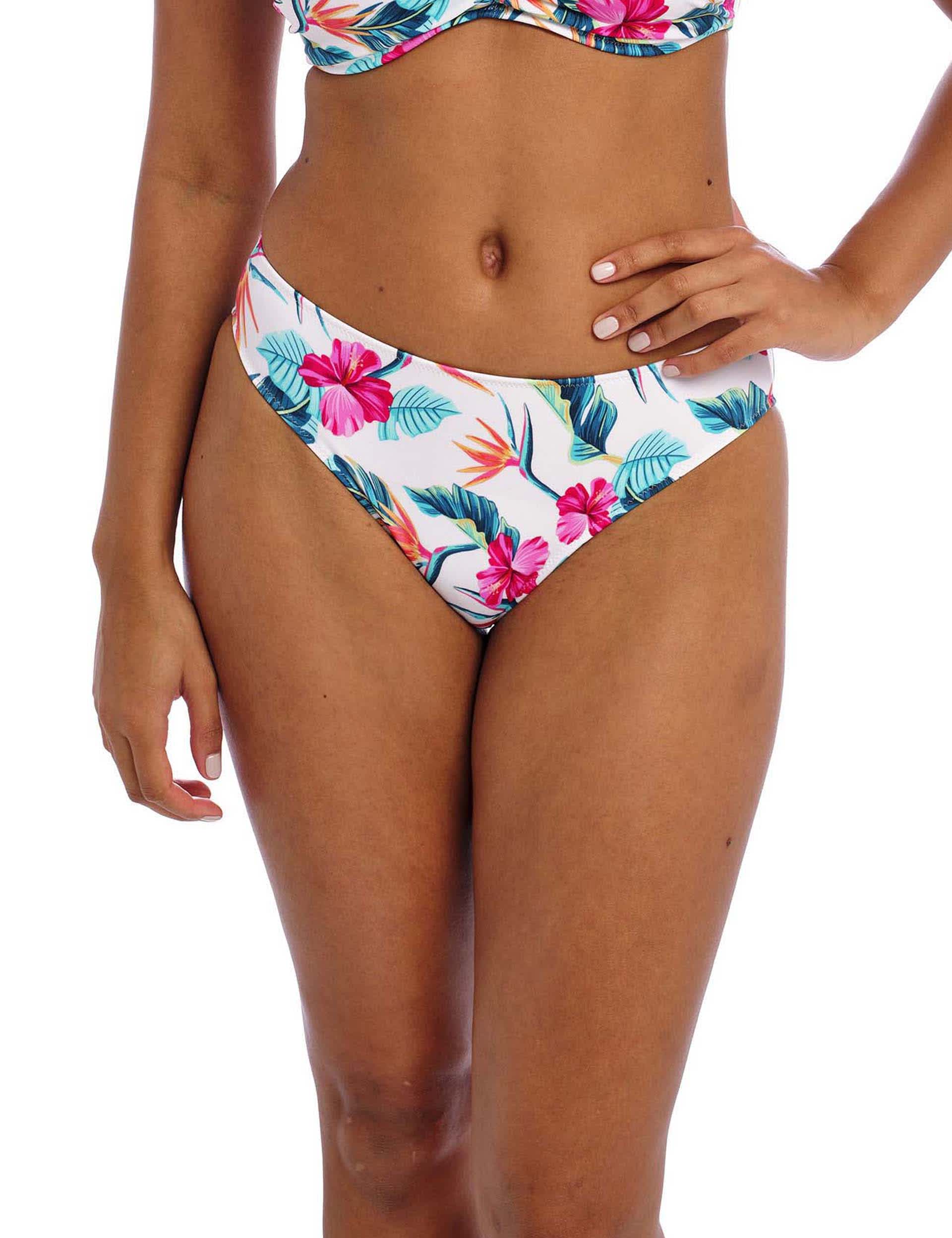 Freya Women's Palm Paradise Printed Bikini Bottoms - XXL - White, White