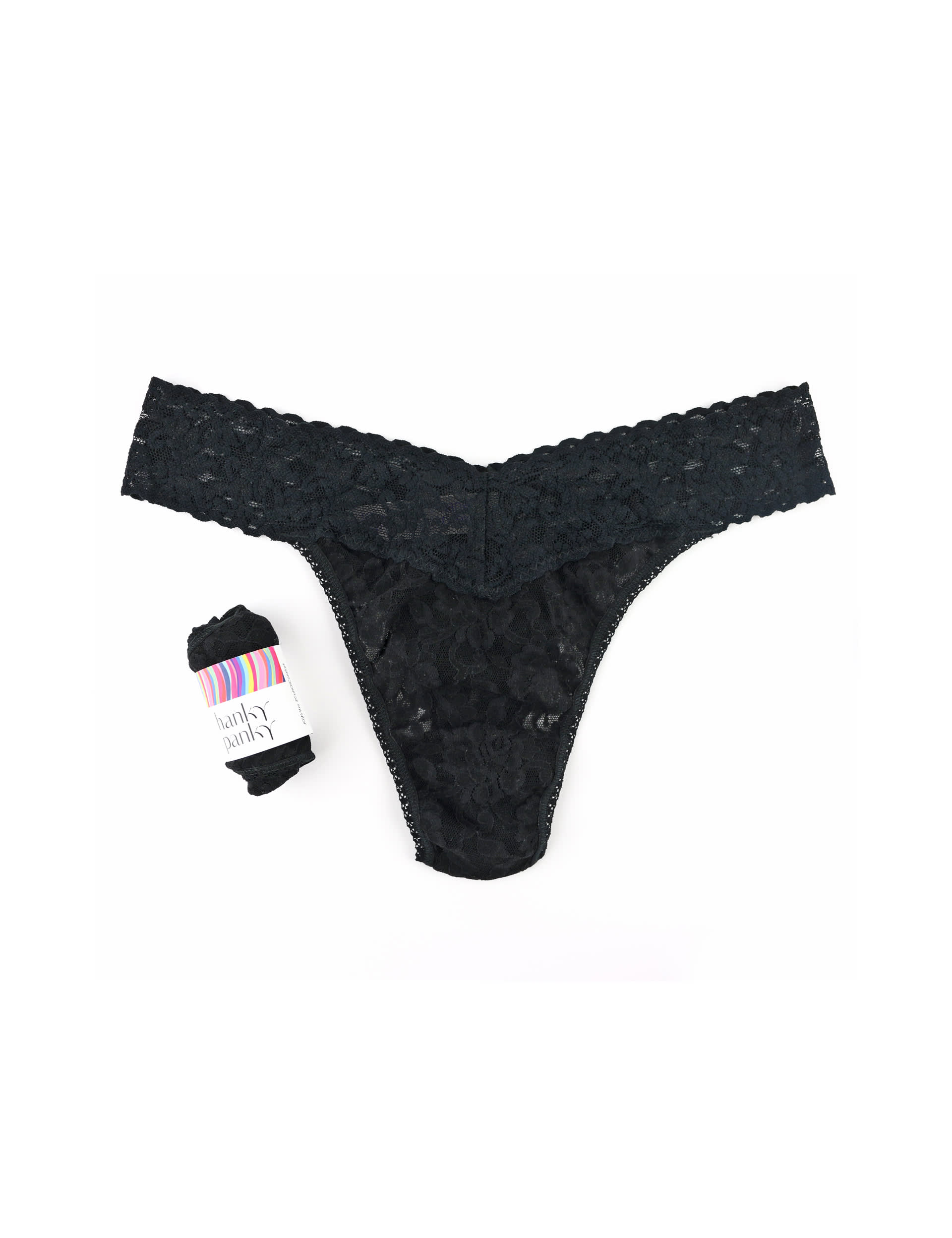 Hanky Panky Women's Original Rise Signature Lace Thong - Black, Black,Pale Pink,Red,Navy,Teal,Beige,