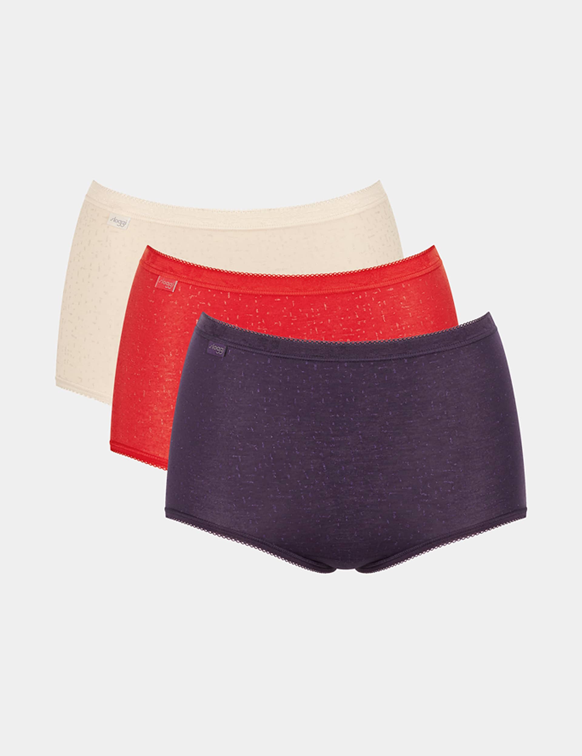 Sloggi Women's 3pk Basic+ Maxi Holiday Full Briefs